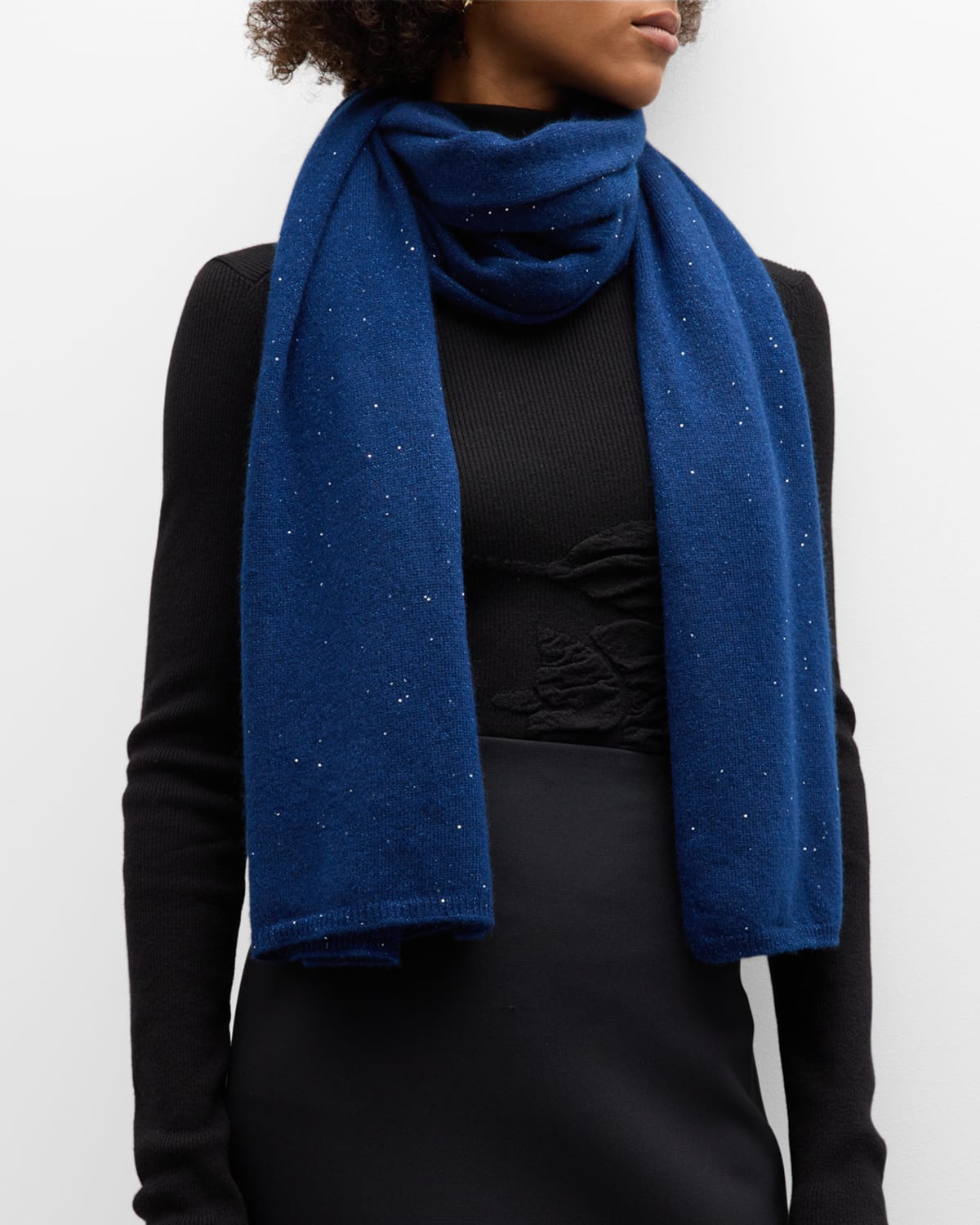 All-Over Sequin Cashmere Scarf