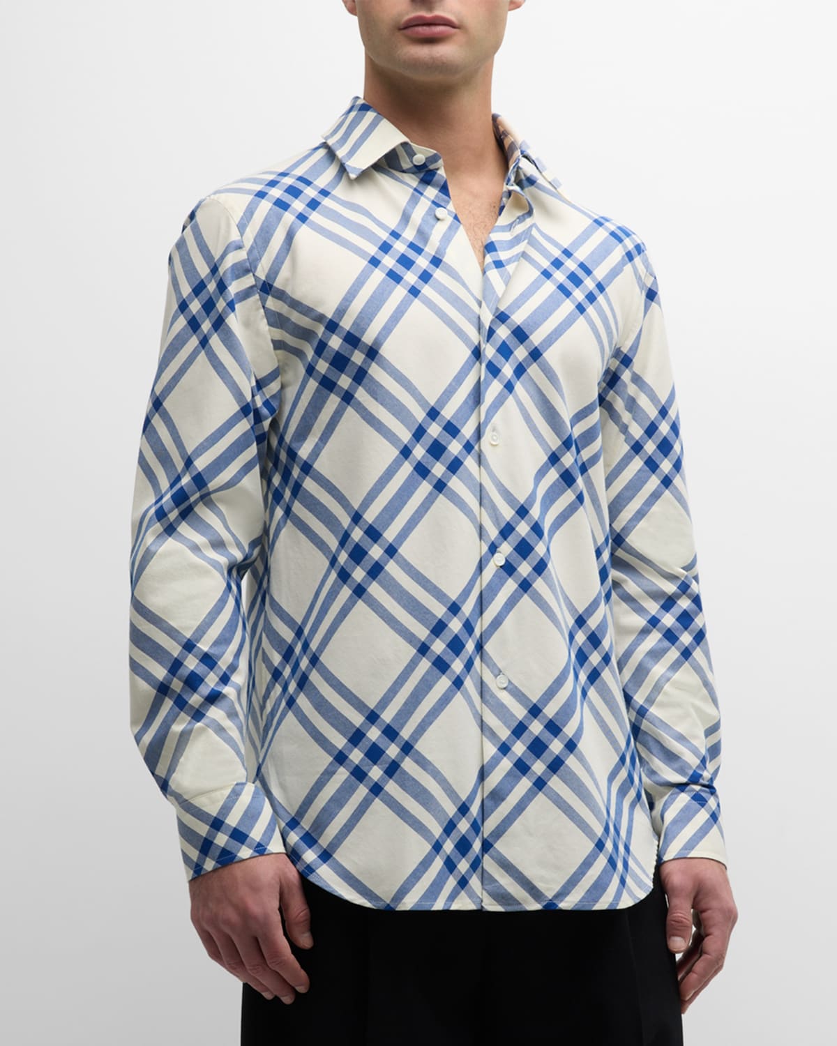 Burberry Check Jacket In Salt Ip Check
