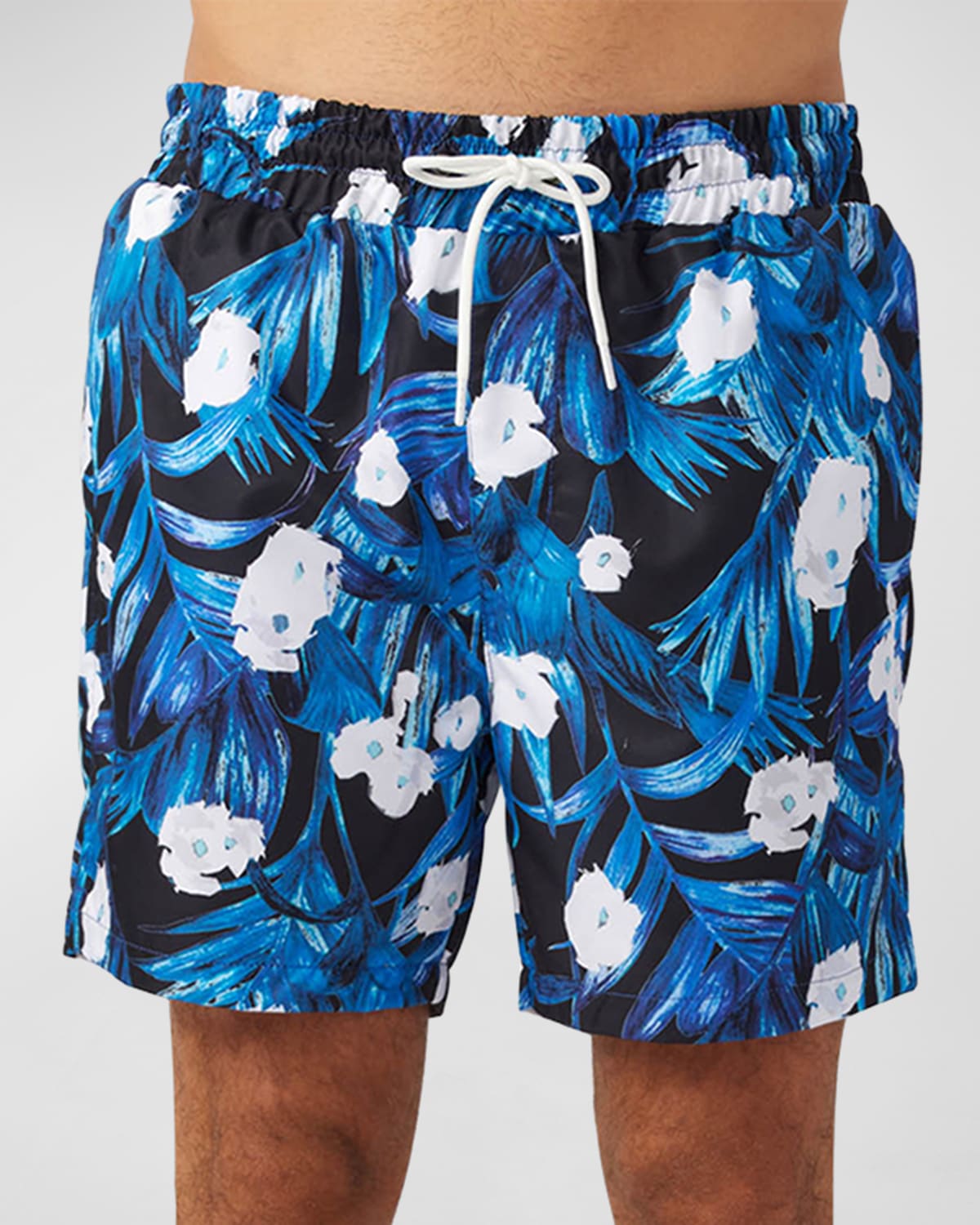 Men's Floral-Print Swim Shorts