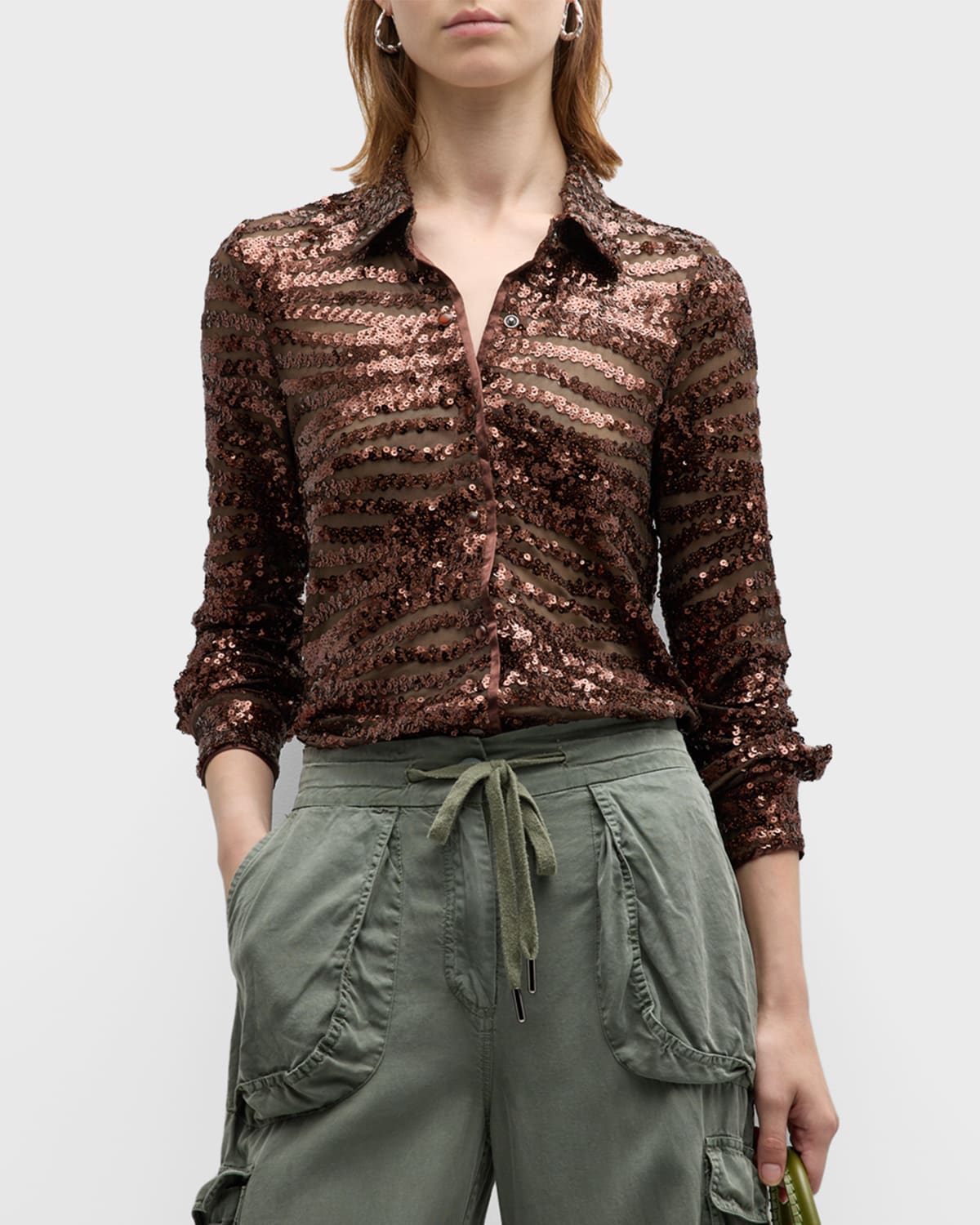 Express sequin hot sale shirt