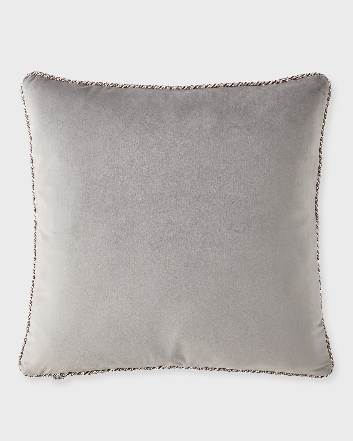 Austin Horn Collection Cloe Velvet Euro Sham In Gray