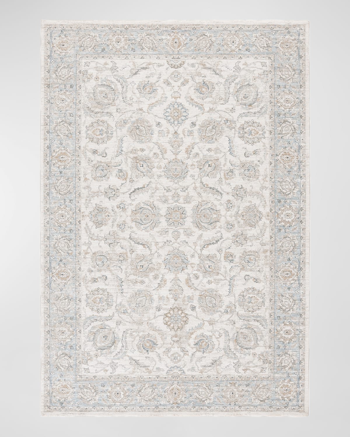 Ralph Lauren X Lauren  Koenne Power-loomed Rug, 9' X 12' In Light Gray