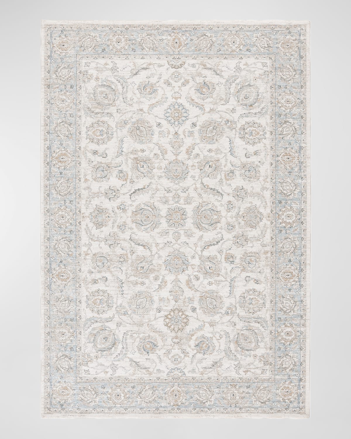 Shop Lauren Ralph Lauren X  Koenne Power-loomed Rug, 9' X 12' In Light Gray