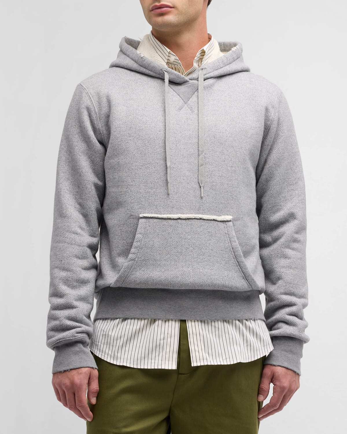Golden Goose Slogan-print Cotton Hoodie In Grey Melange Heri