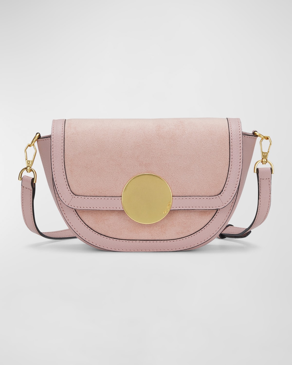 Lottie Saddle Suede Crossbody Bag