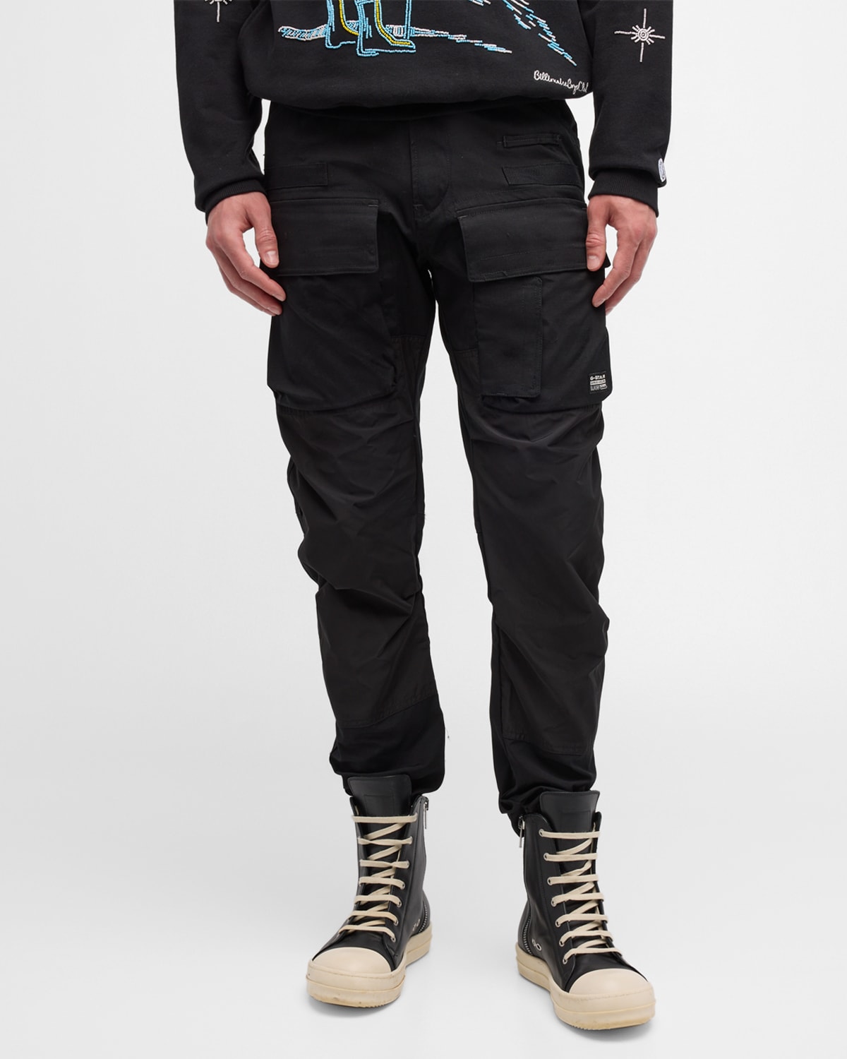 G-star Raw Men's 3d Tapered Cargo Pants In Dk Black