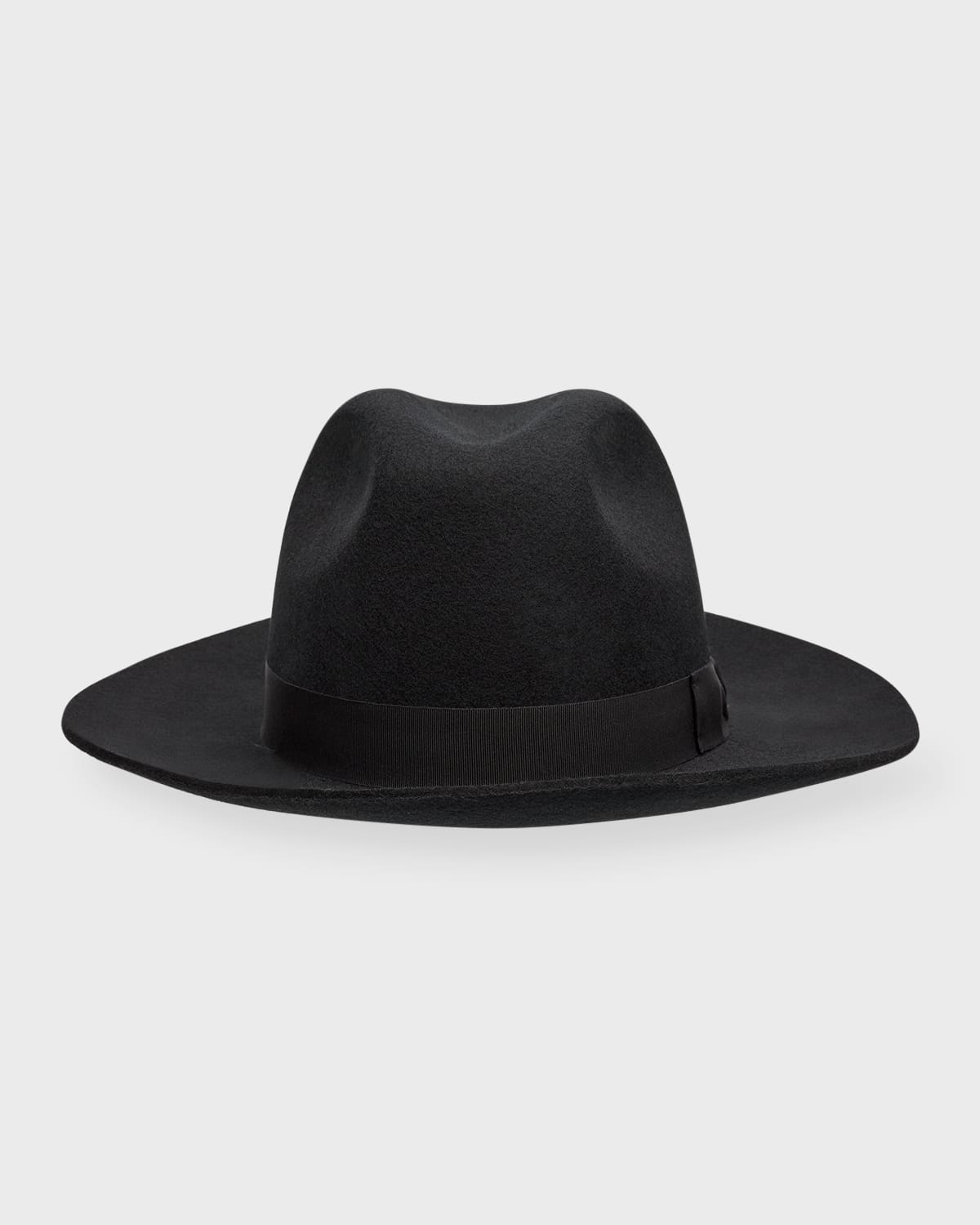 Dolce & Gabbana Wool Fedora Hat In Black