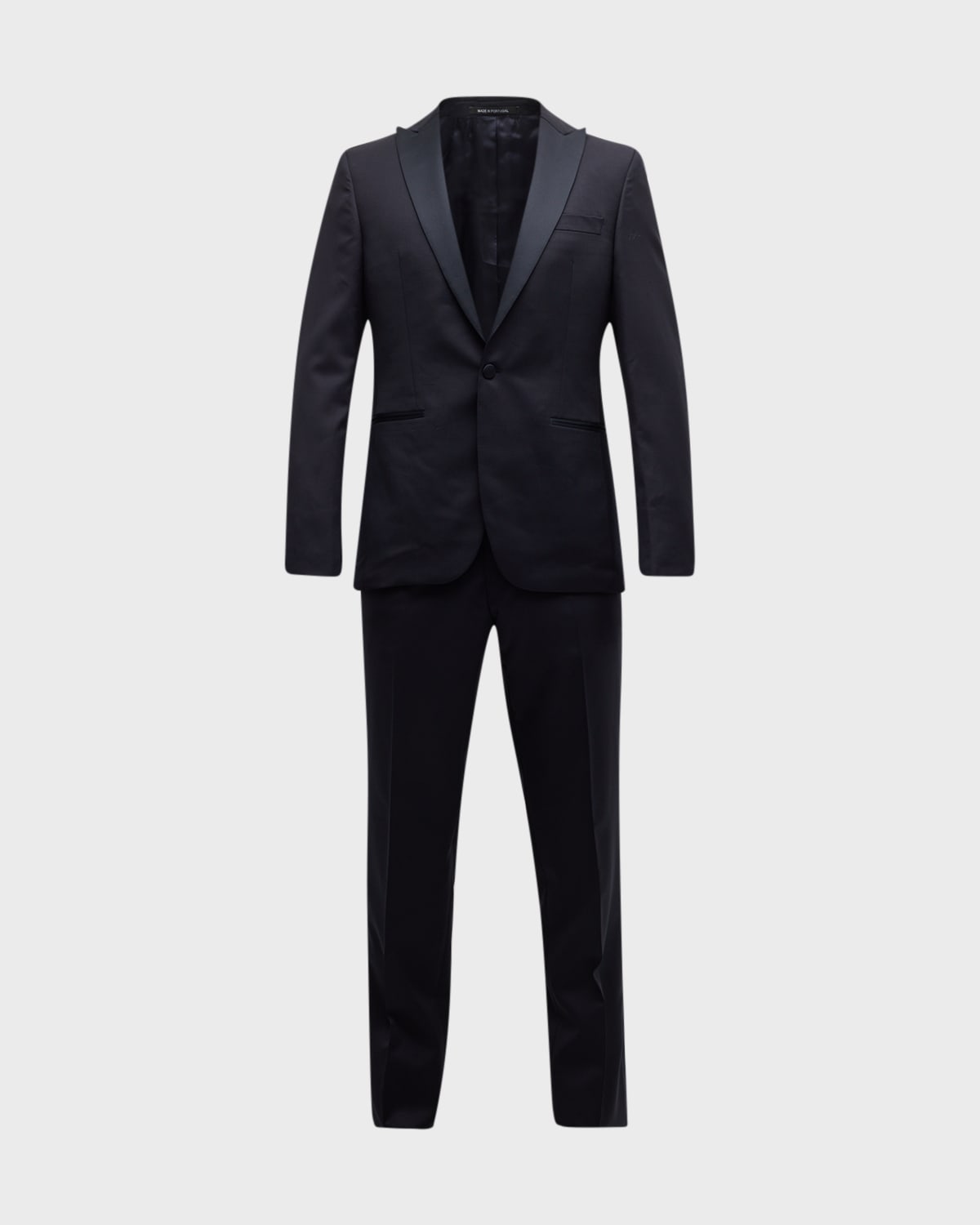 Men's Wool Peak-Lapel Tuxedo