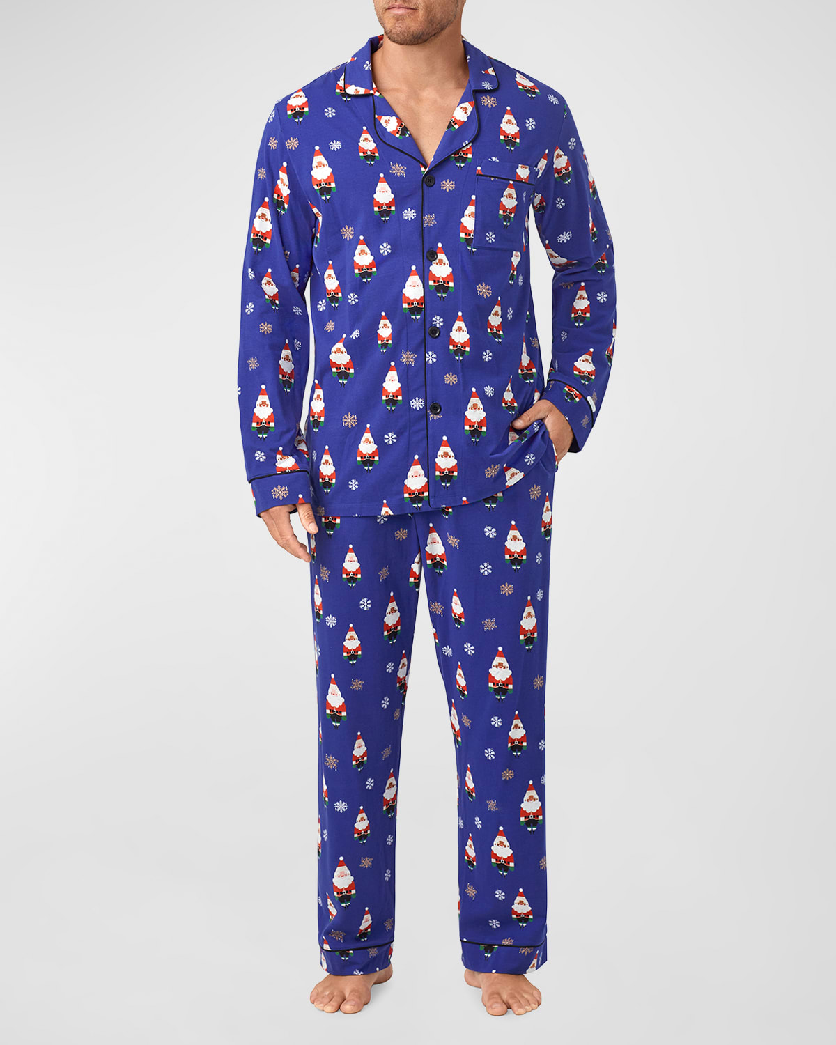 Bedhead Pajamas Men's Santa Claus Classic Long-sleeve Pj Set