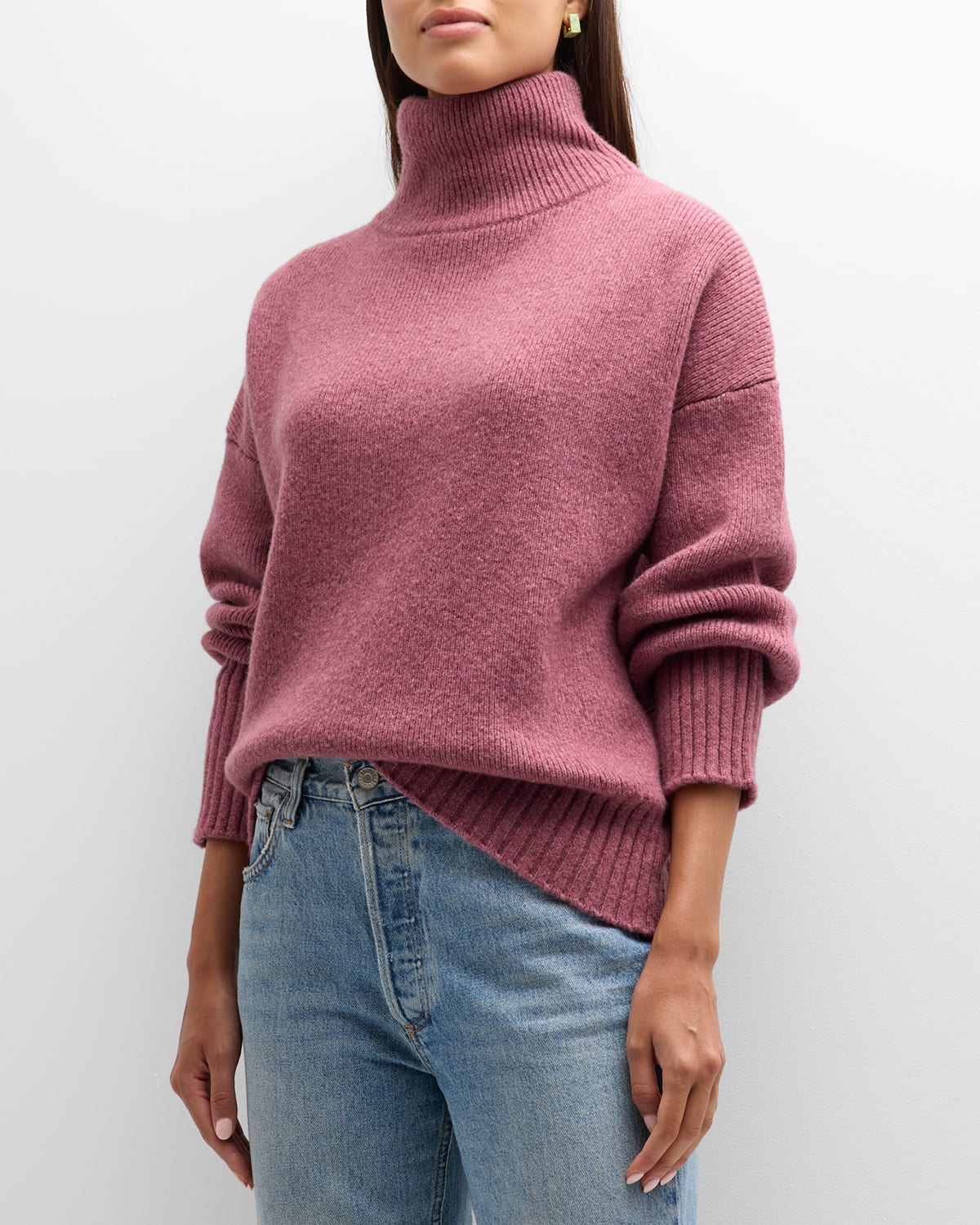 Citizens Of Humanity Luca Turtleneck Sweater In Rosey Heather