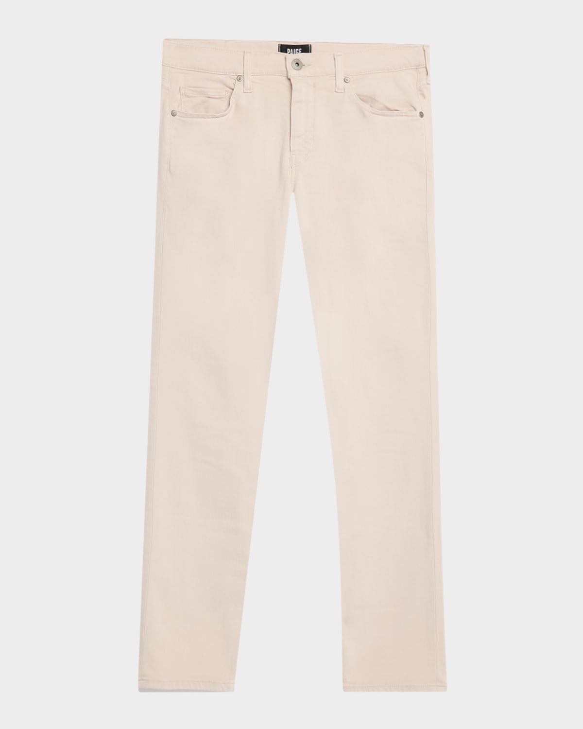 Paige Lennox Slim Fit Jeans In Seashell Beige In Seashell