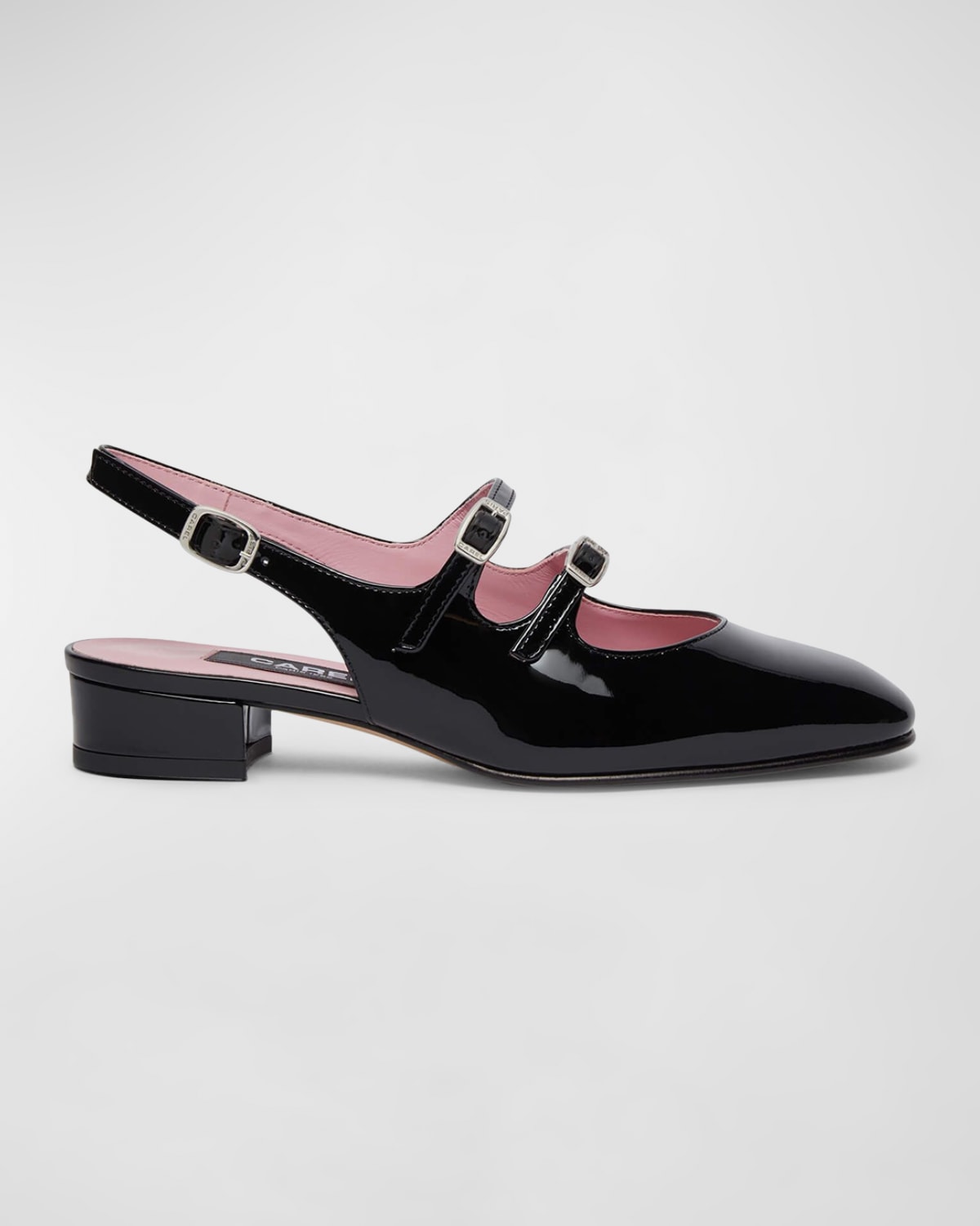 Shop Carel Peche Mary Jane Slingback Ballerina Flats In Black