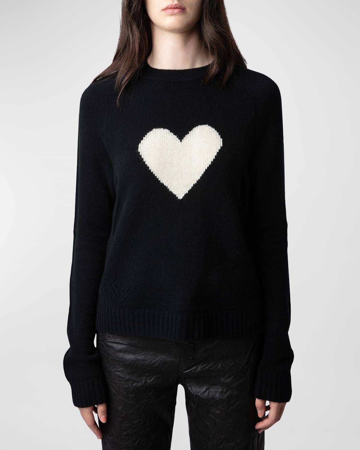 Shop Zadig & Voltaire Lili Cashmere Sweater In Noir