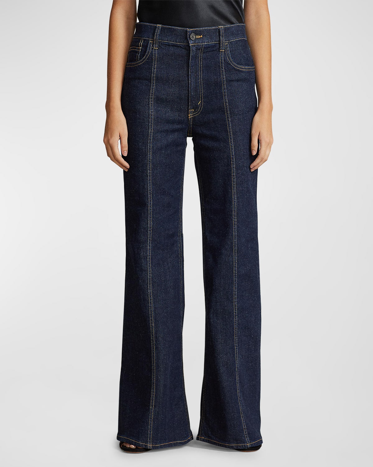 POLO RALPH LAUREN THE FLARE HIGH-RISE JEANS