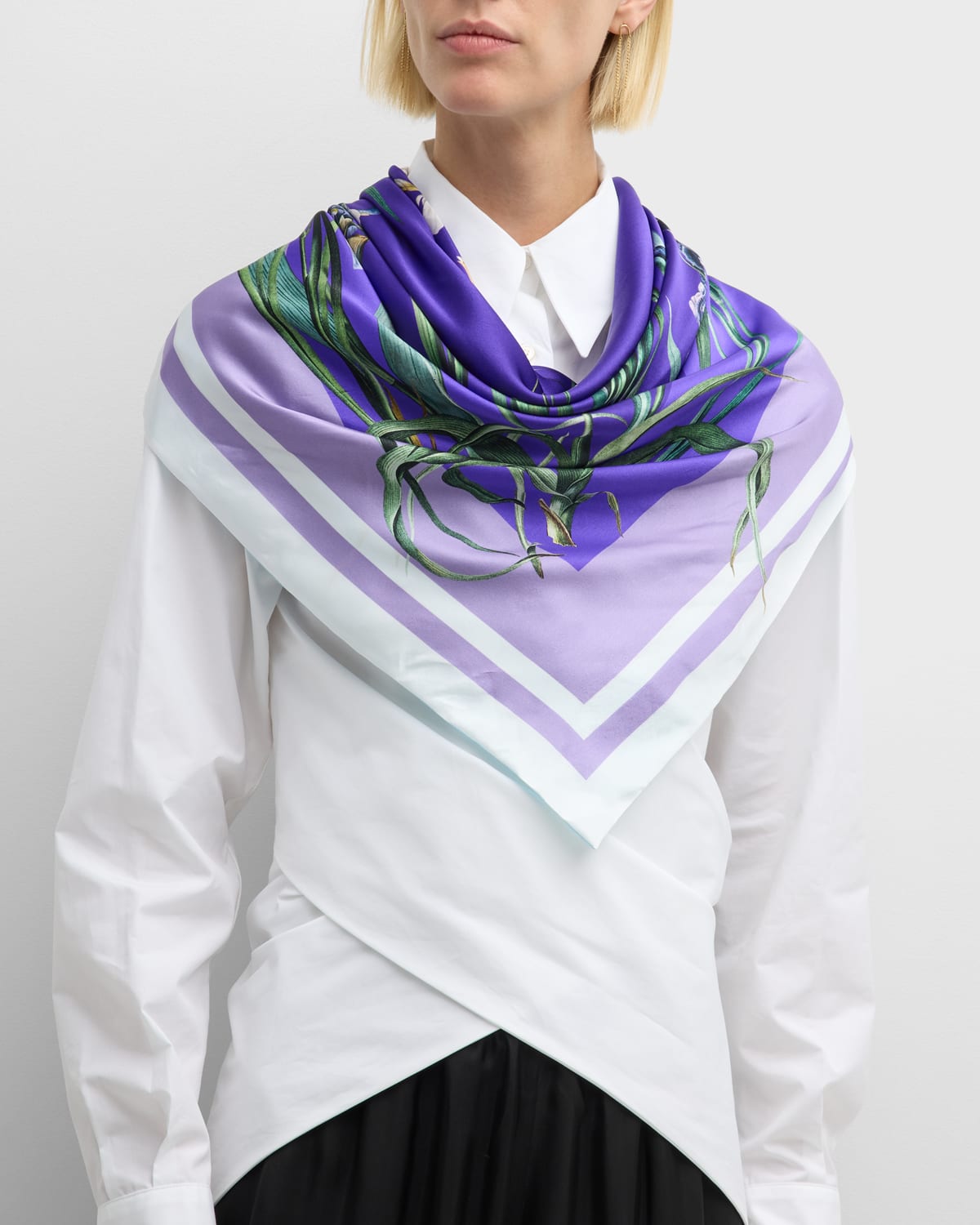Taylor Double-Sided Silk Scarf