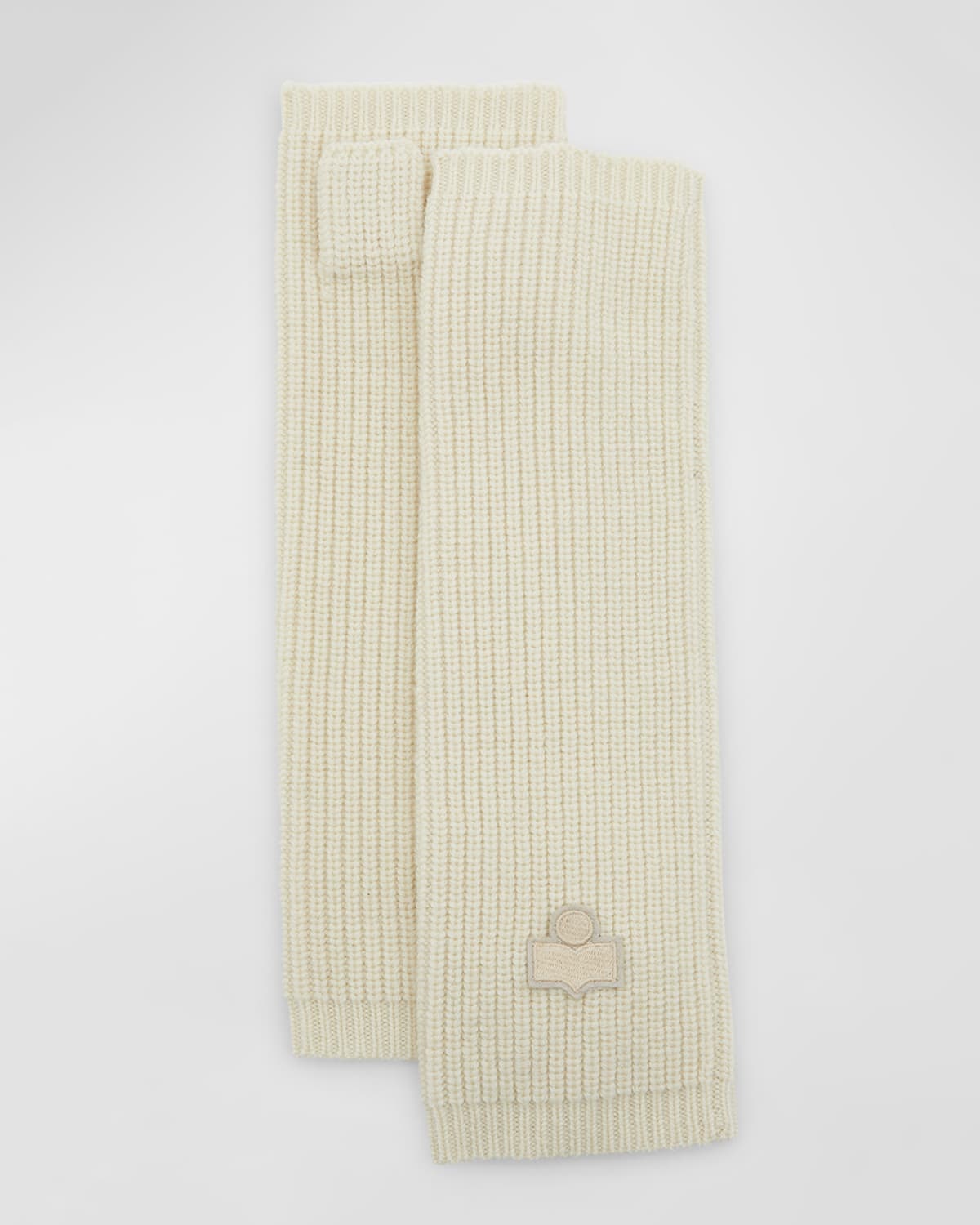 Isabel Marant Patti Merino Wool Arm Warmers In 23ec Ecru