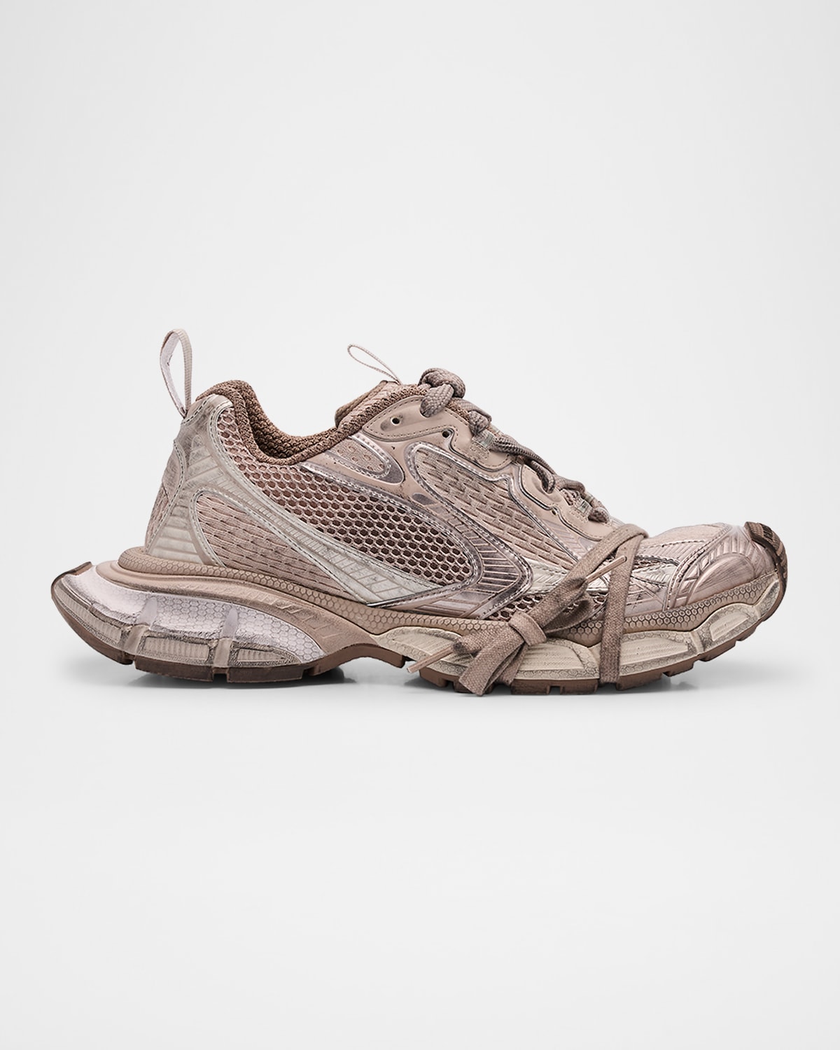 Balenciaga Multicolor Mesh And Rubber 3xl Sneakers In 2800 Taupe Mix