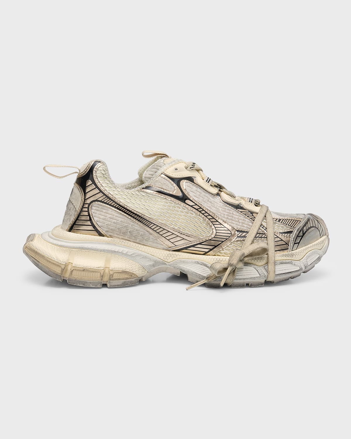 Balenciaga 3xl Mesh Sneakers In 9110 Beige/eggshe