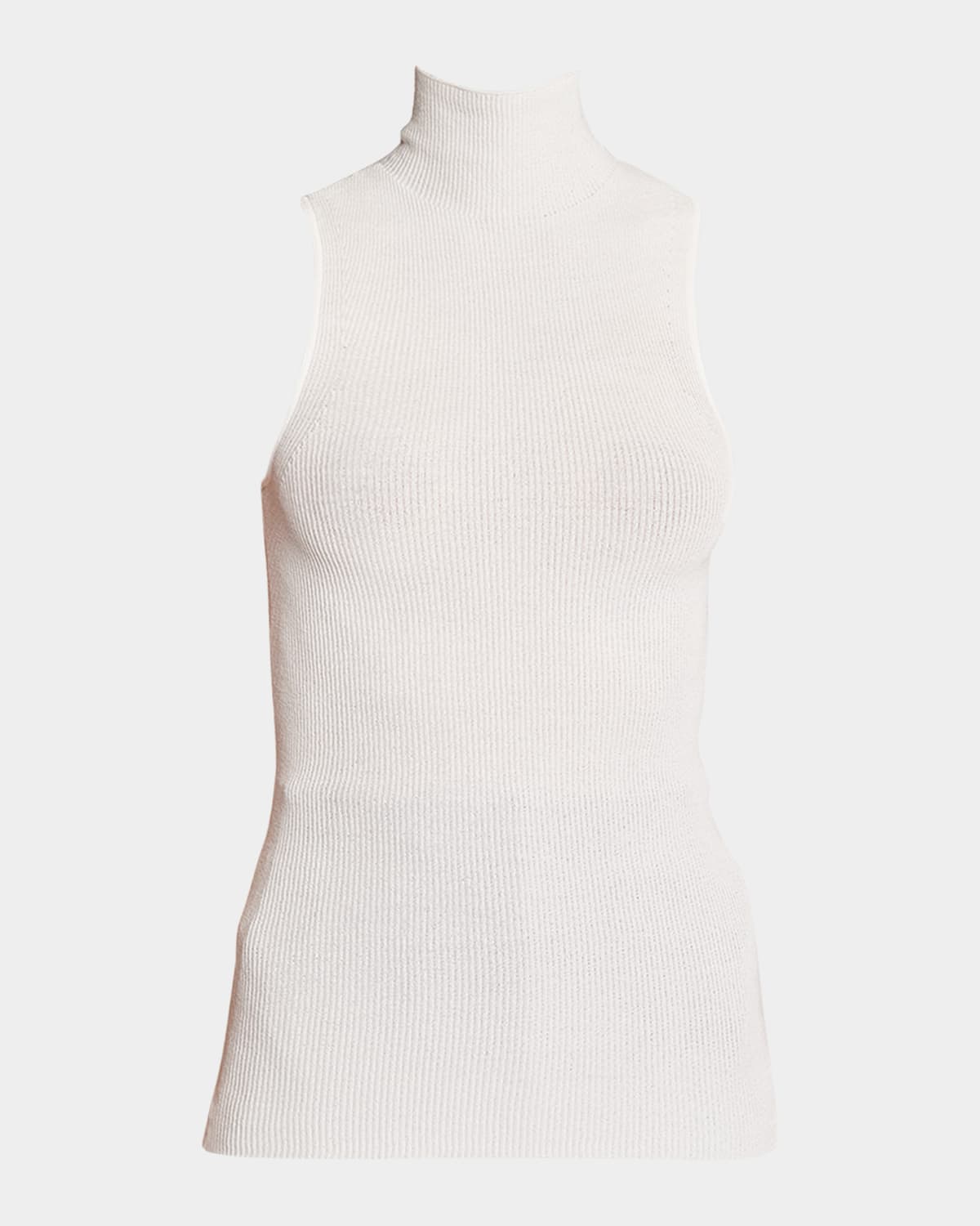 Proenza Schouler Ribbed-knit Turtleneck Top In White