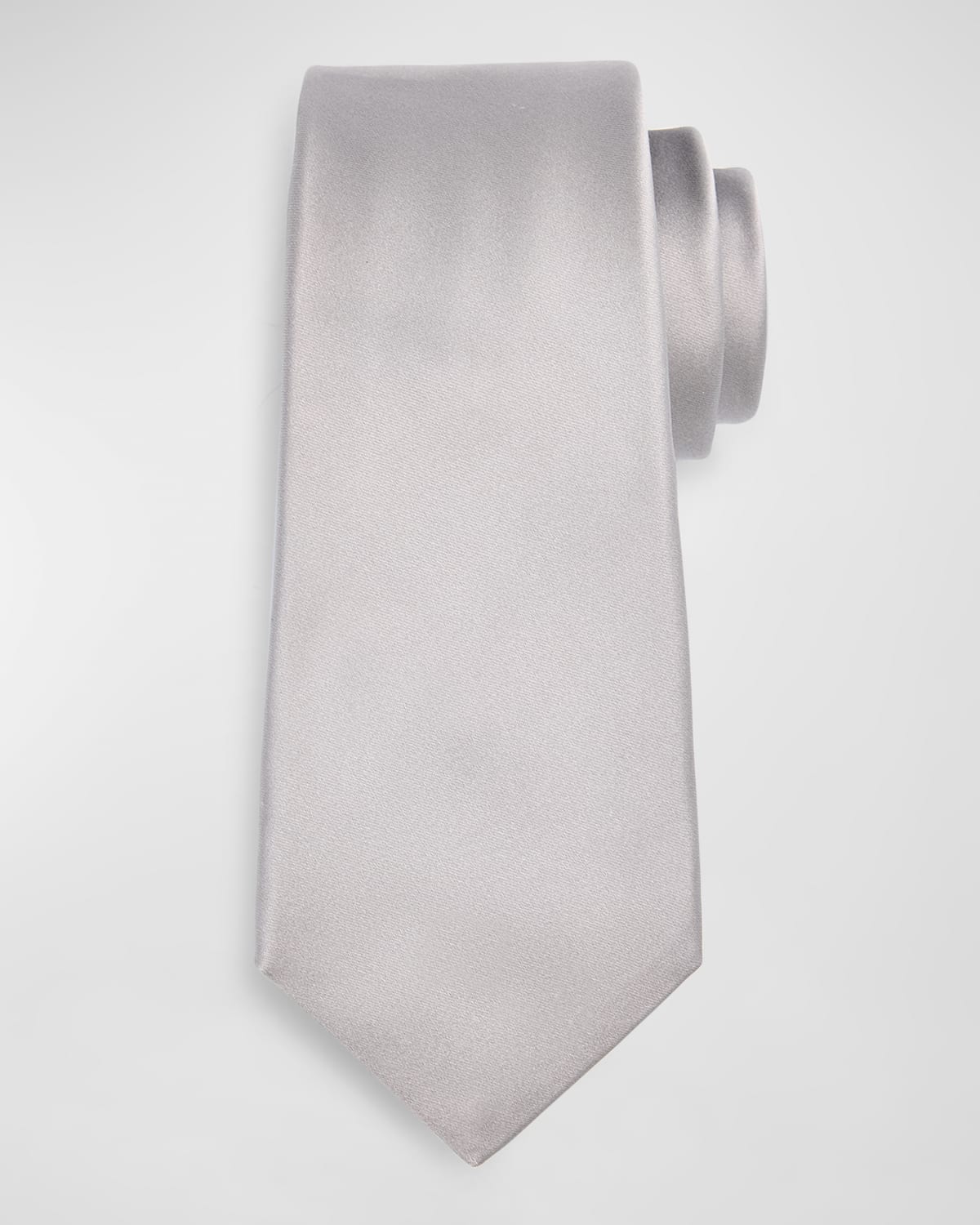 Kiton Men's 7-fold Solid Silk Tie In Light Brown