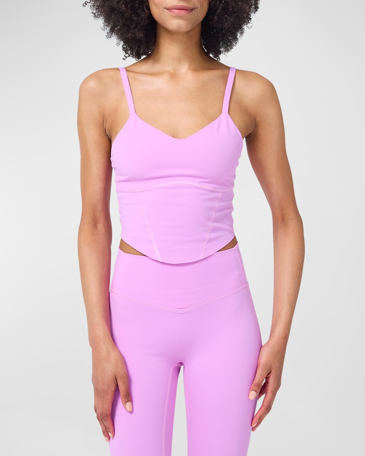 Terez Pixie Action Cropped Corset Tank Top