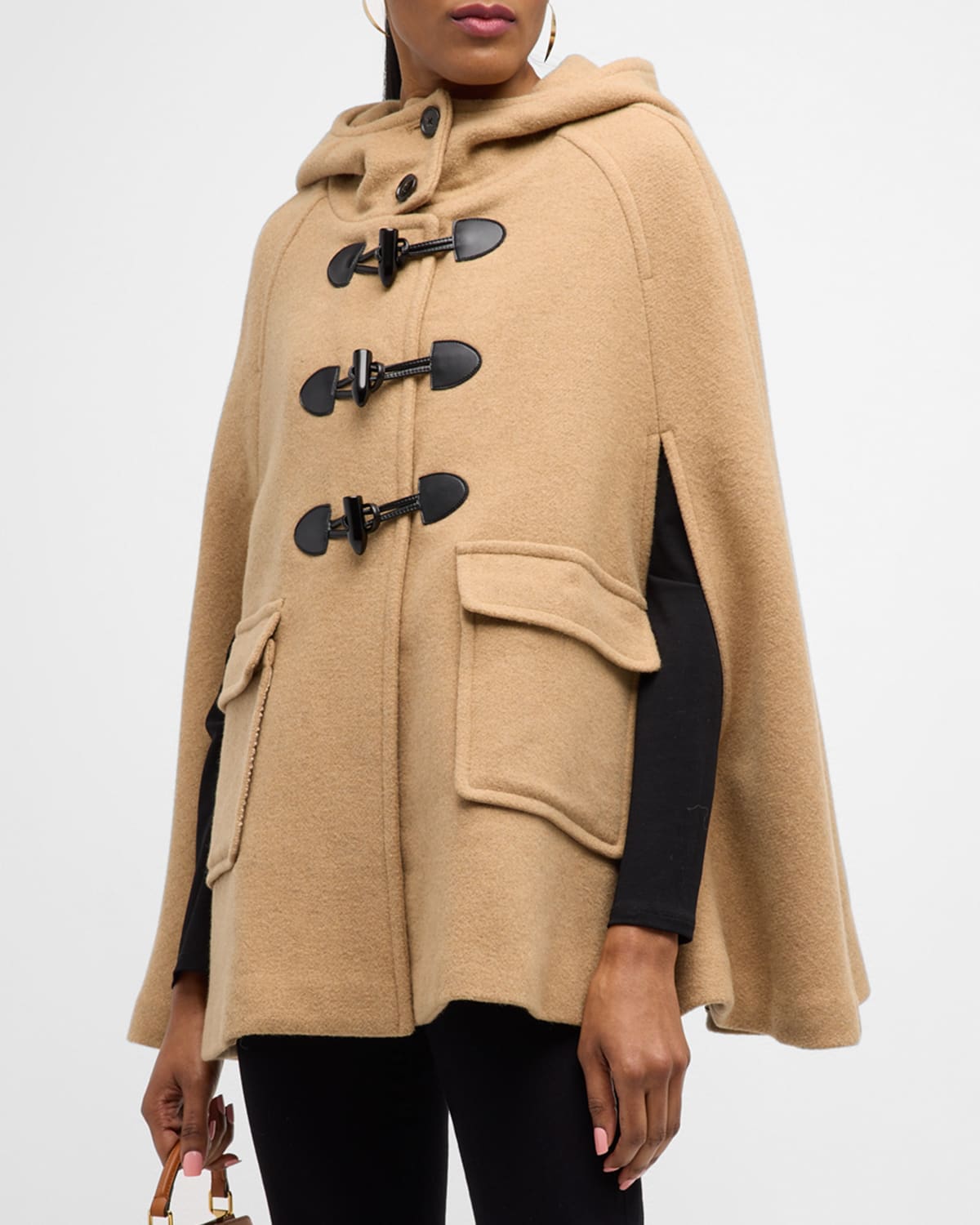 DEREK LAM 10 CROSBY KYRA CARGO-POCKET CAPE