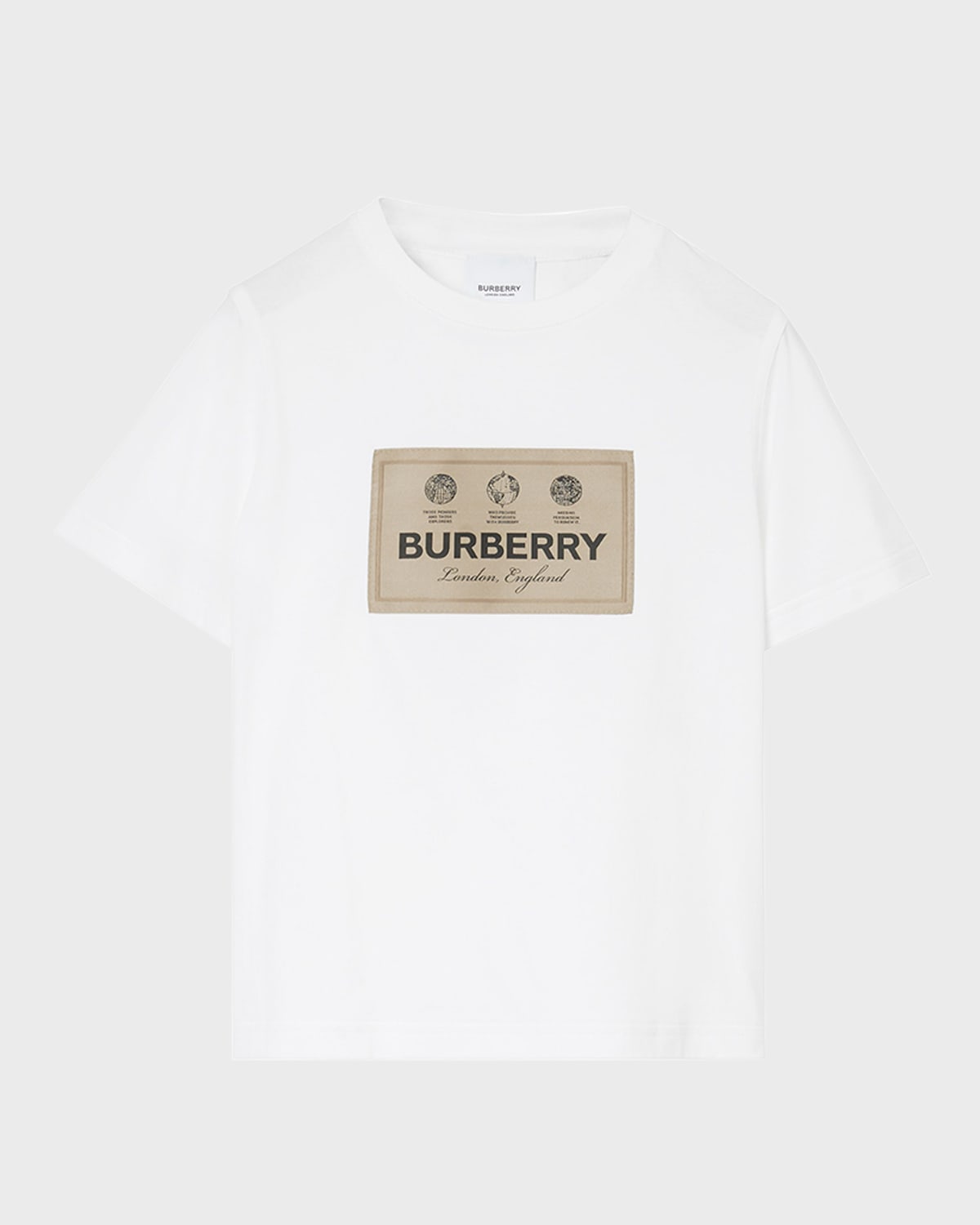 Burberry Kids' Cedar Logo-print Cotton-jersey T-shirt 4-14 Years In White