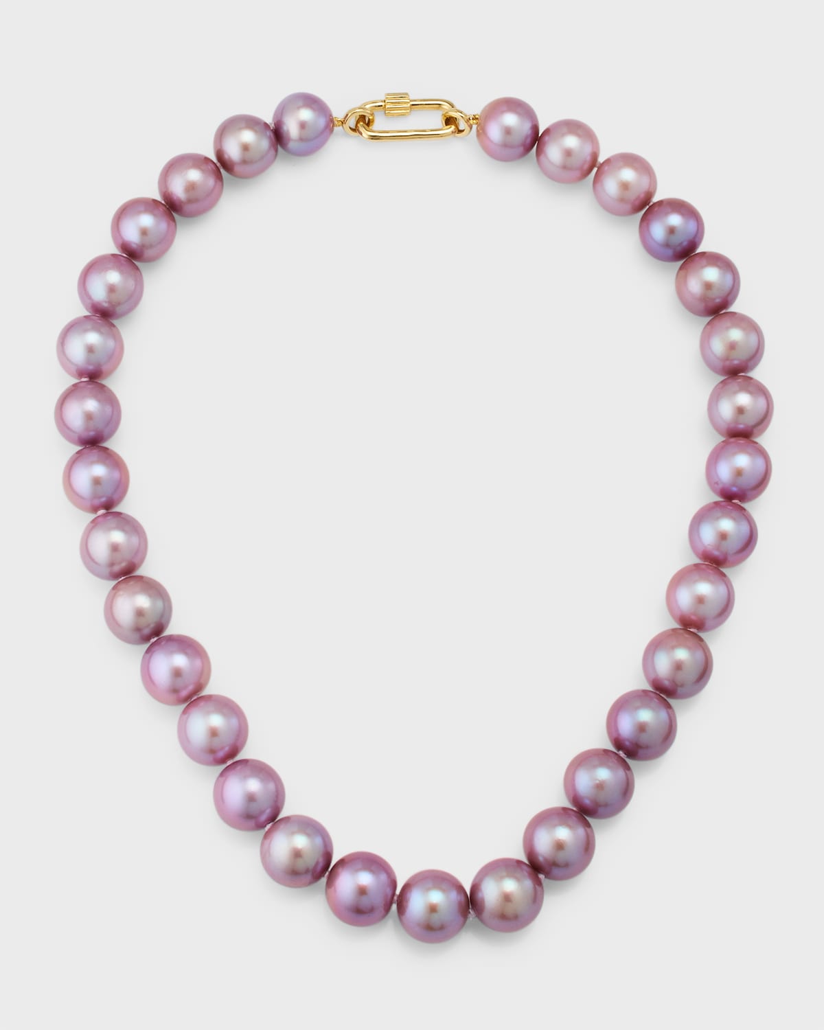 Pearls By Shari 18k Yellow Gold Pink Kasumiga Pearl Necklace