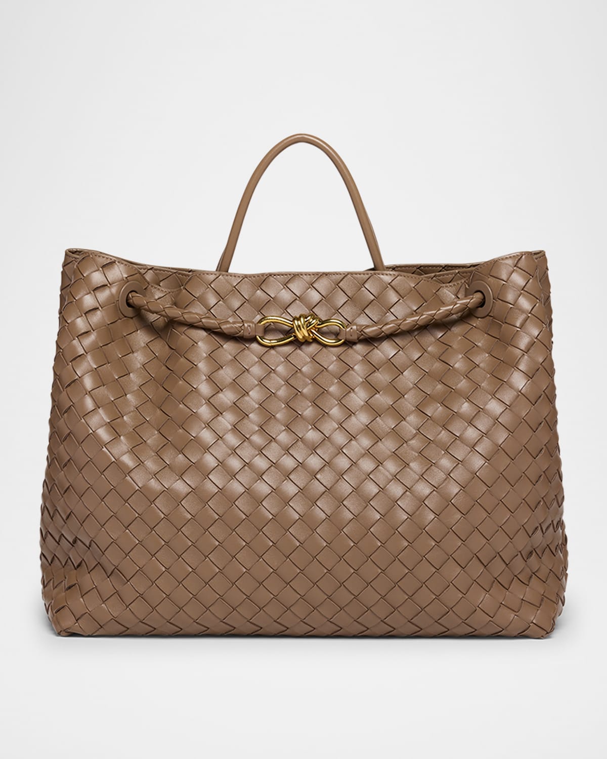 Bottega Veneta Large Andiamo Bag In Brown