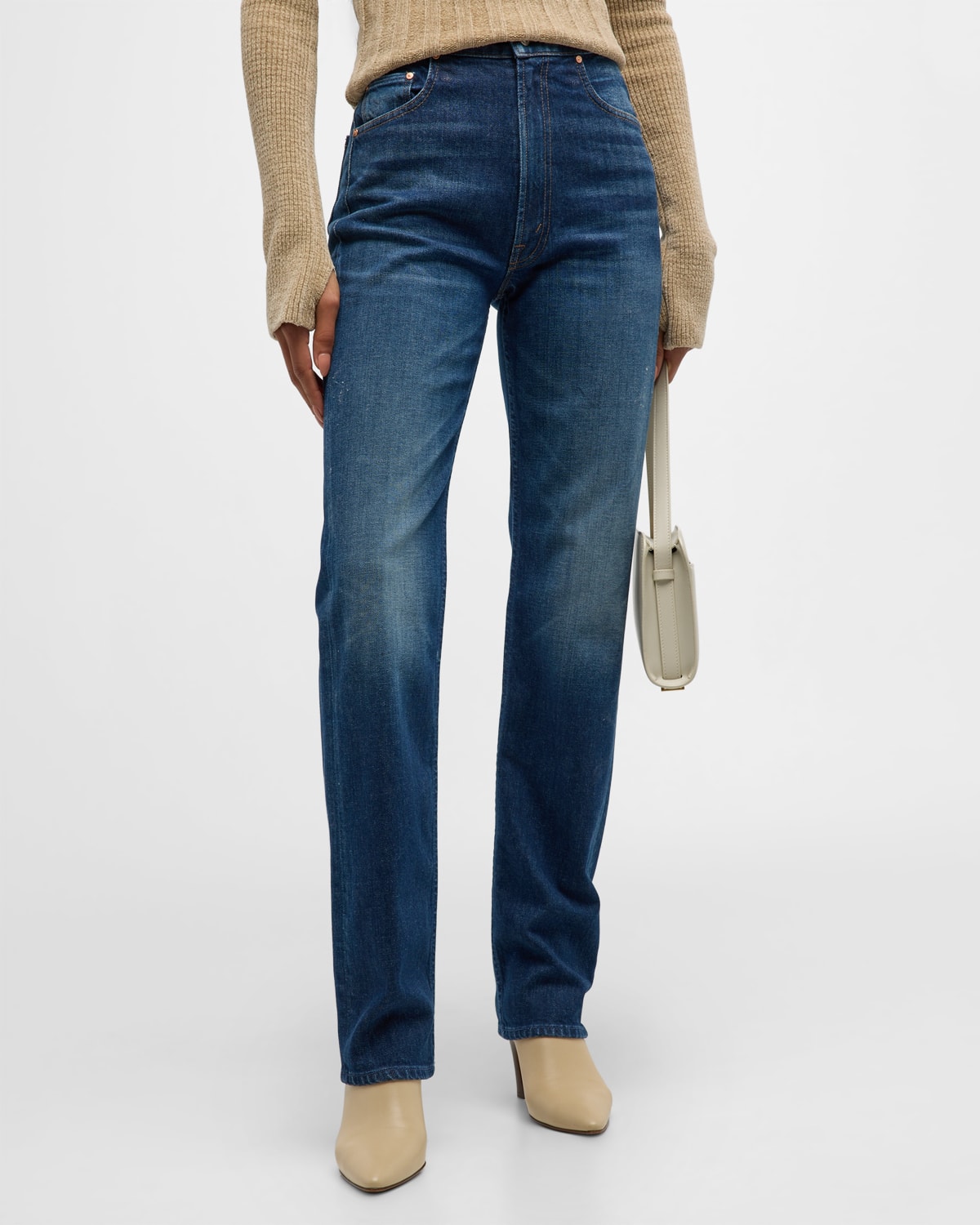 The High Waisted Rider Shift Sneak Jeans