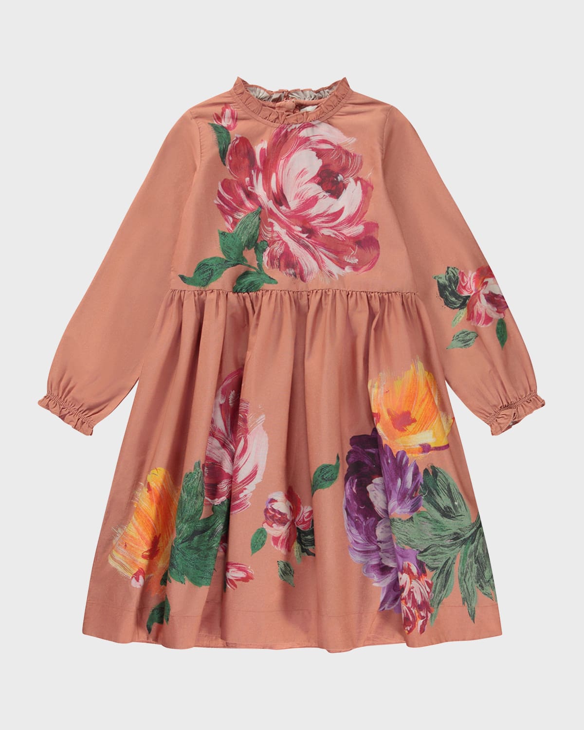 MOLO GIRL'S CAMI ROSE-PRINT DRESS