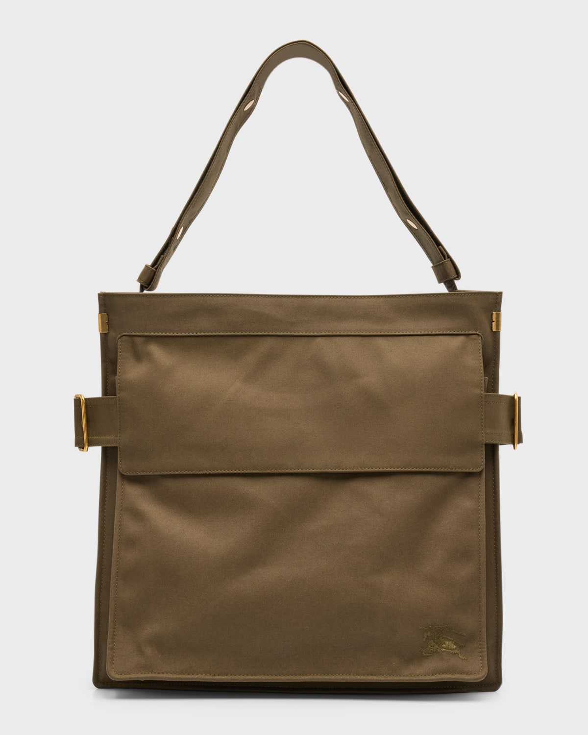 Shop Burberry Men's Trench Large Tote Bag In Olive