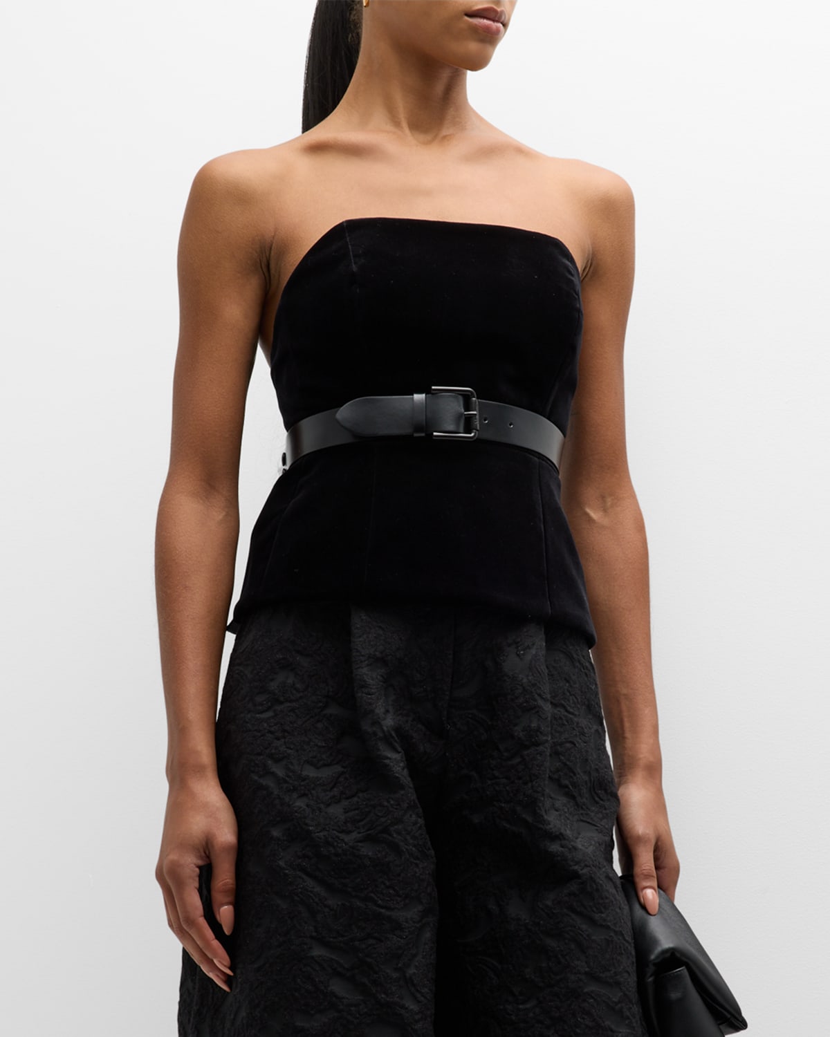 Max Mara Giubba Top In Black