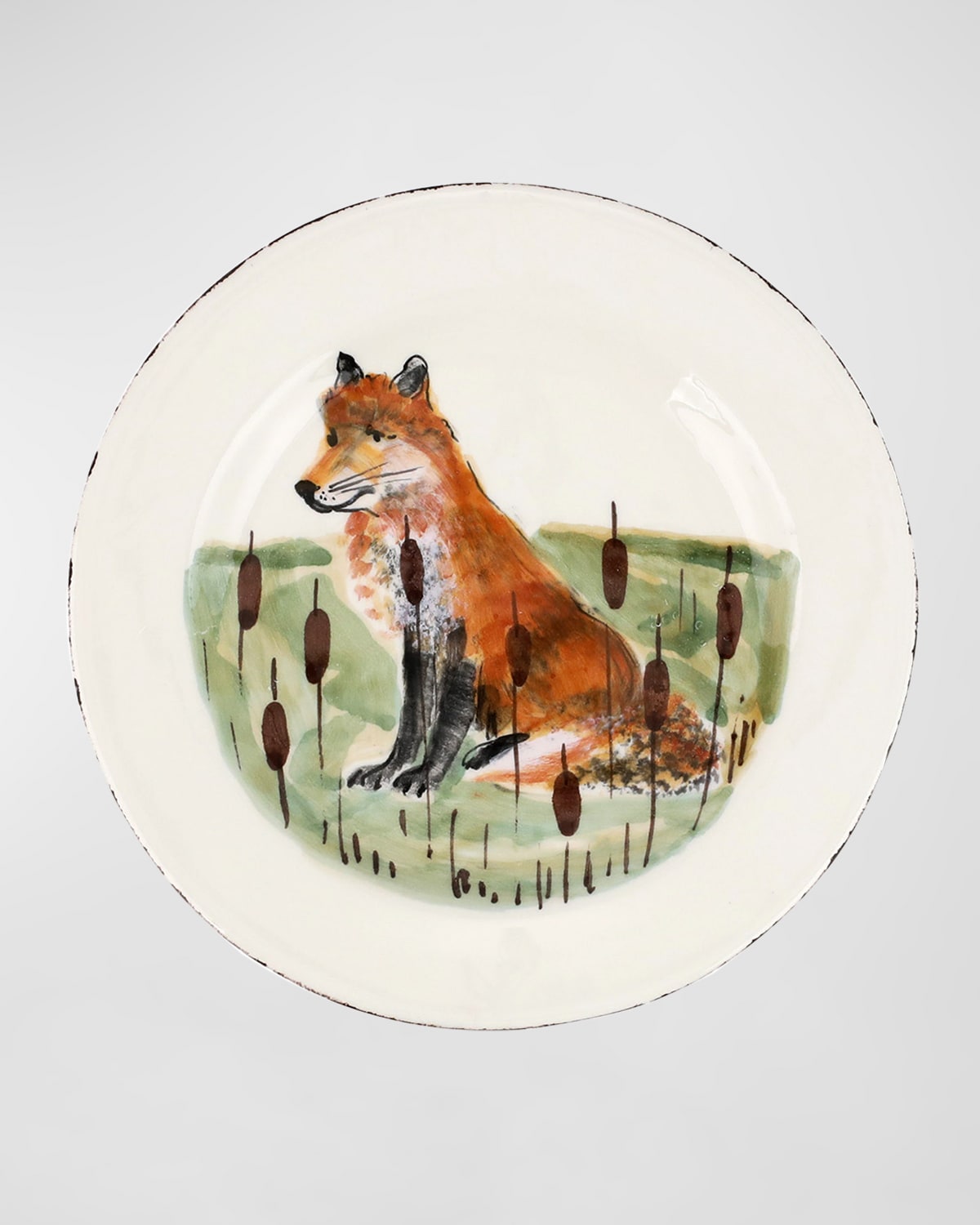 Vietri Wildlife Fox Salad Plate