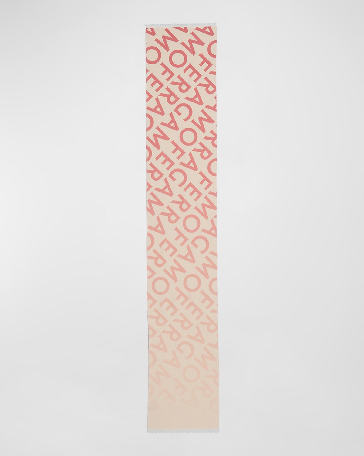 Wool-Cashmere Logo Scarf