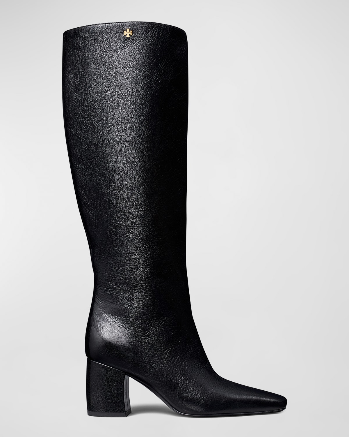 Tory Burch Banana Tall Leather Boots In Perfect Black