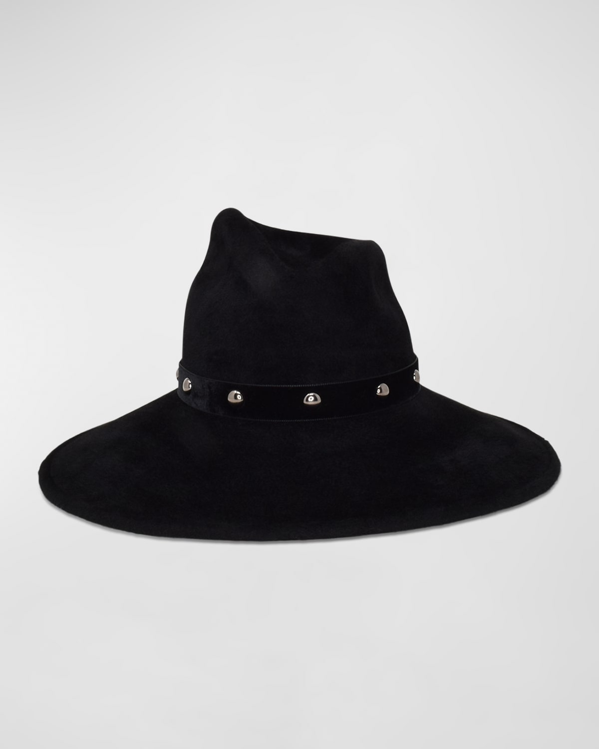 Drake Felt Fedora with Studded Band