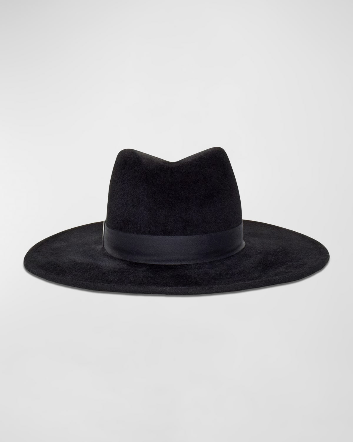 Gigi Burris Jeanne Black Felt Fedora