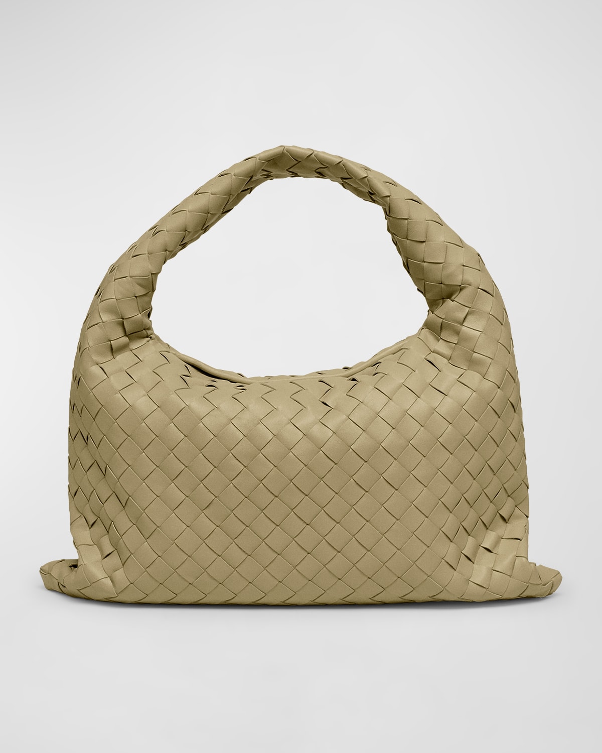 Bottega Veneta Small Hop Bag In Travertine Muse