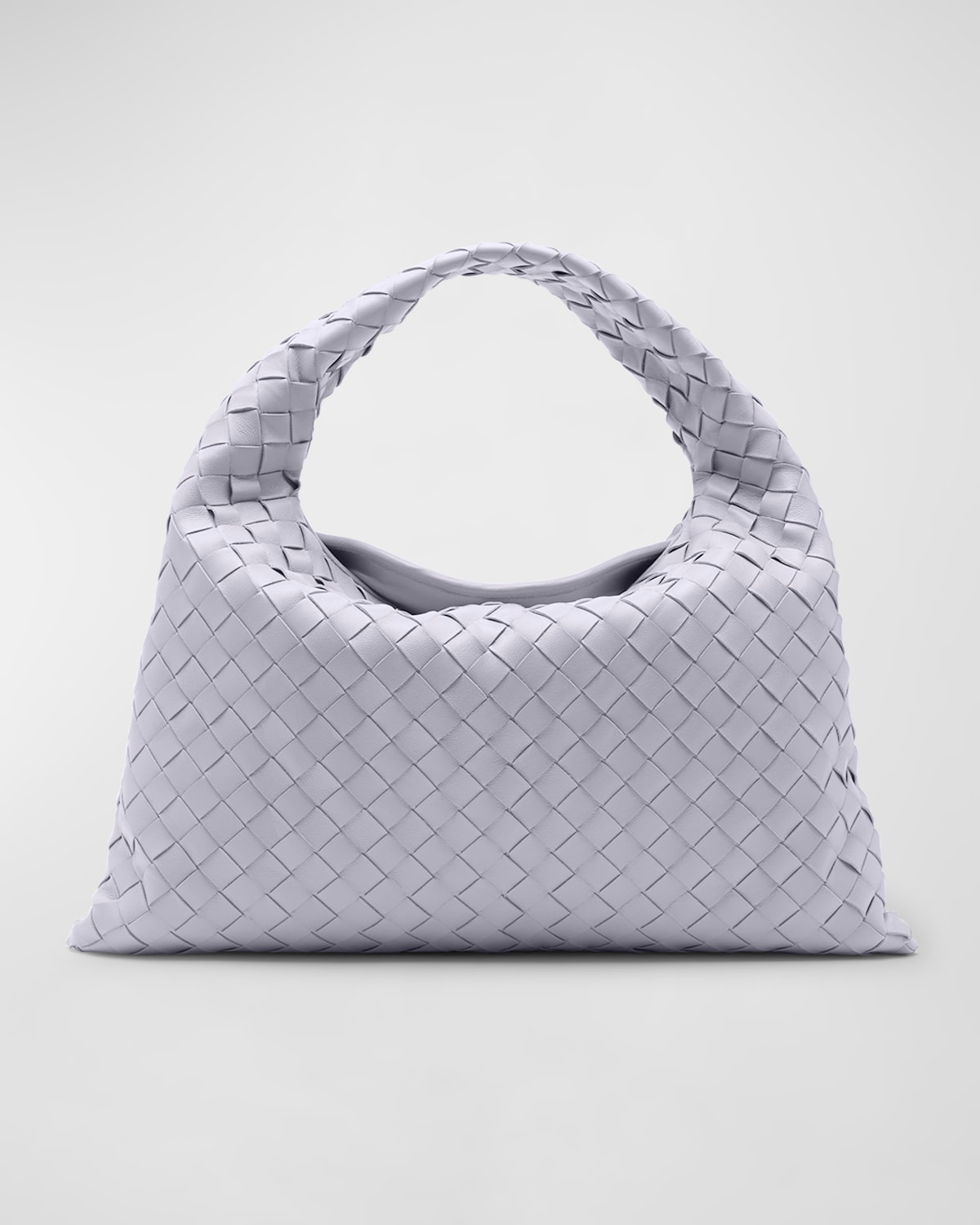 Bottega Veneta Small Hop Bag In Oyster-muse Brass