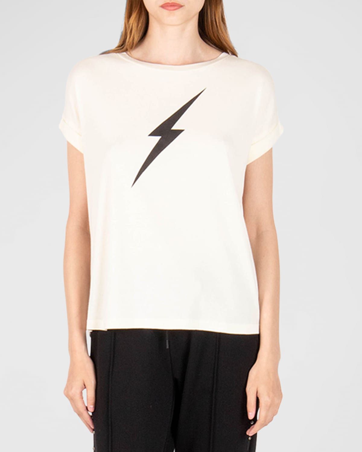 Secret Mission Lightning Graphic Tee In White