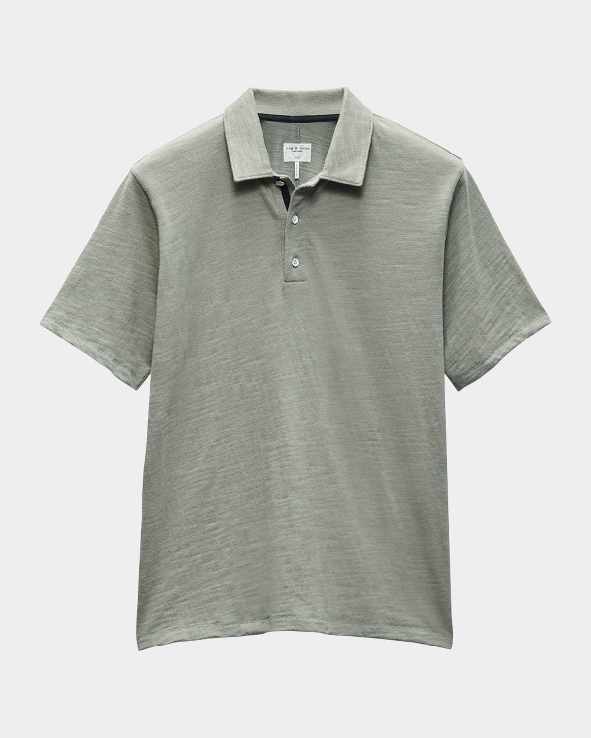 Shop Rag & Bone Men's Classic Flame Polo Shirt In Dkmint