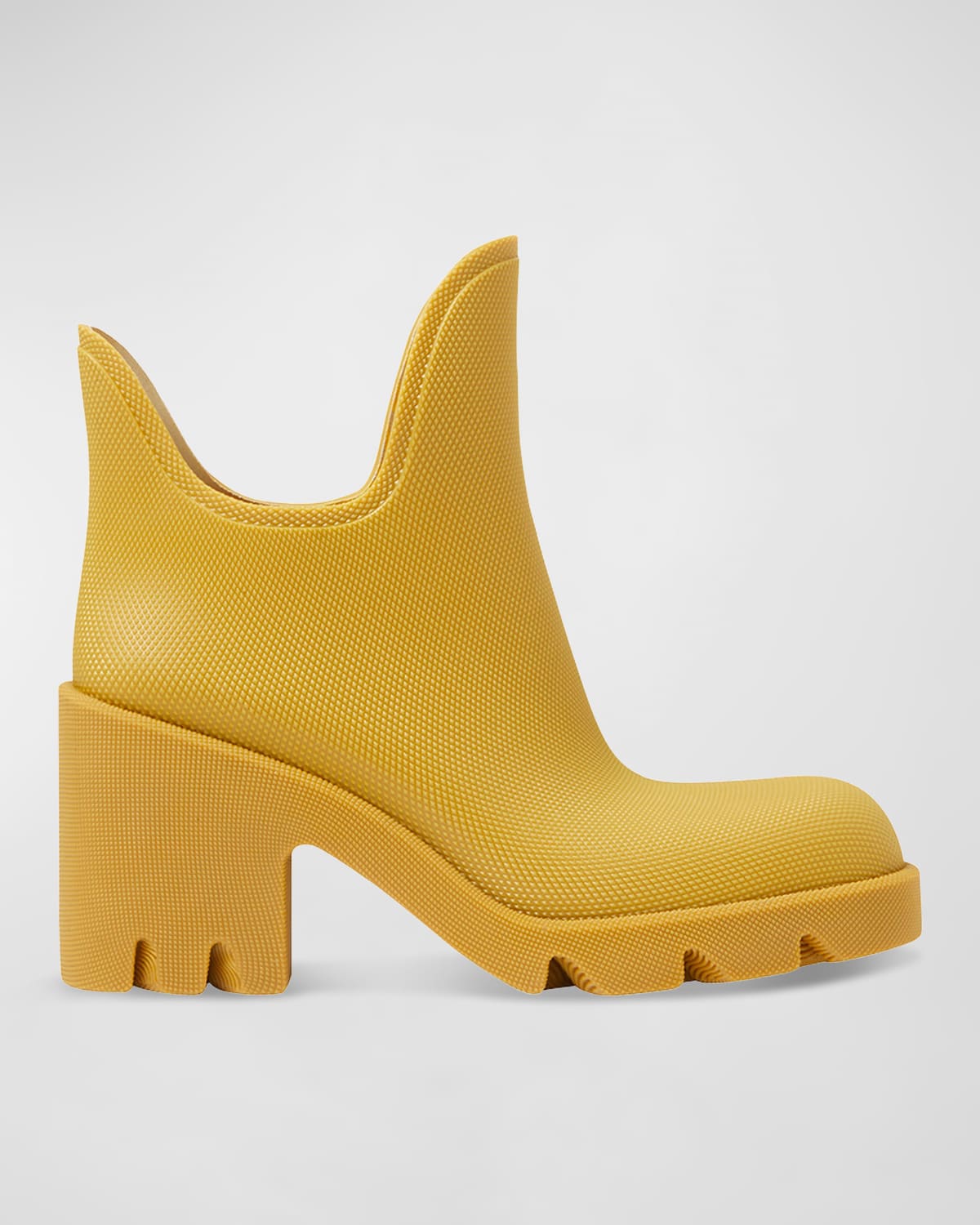 Shop Burberry Marsh Rubber Rain Boots In Manilla