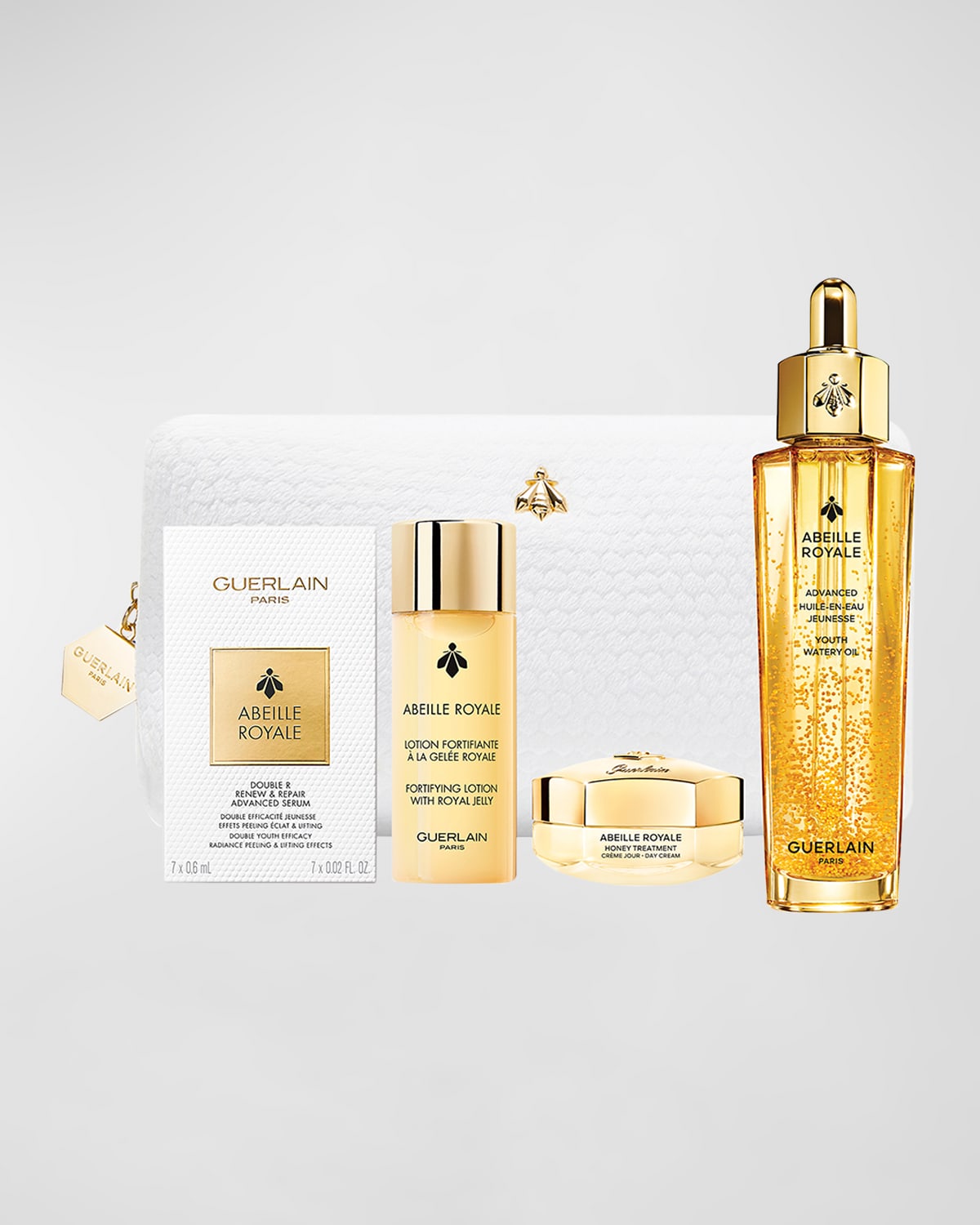 Guerlain Limited Edition Abeille Royale Oil And Routine Discovery Set ($246 Value) In White