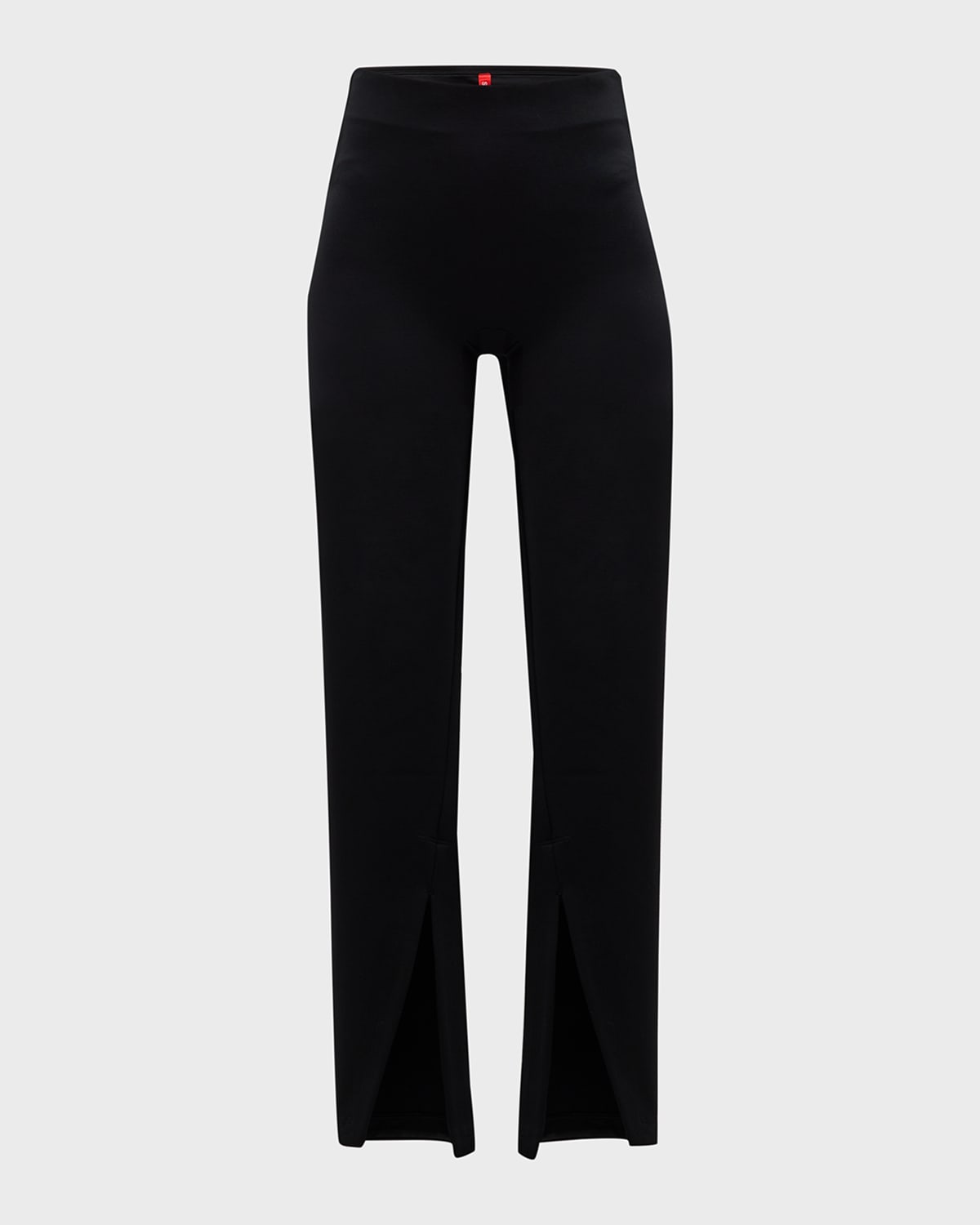 Spanx Perfect Front Slit Legging In Classic Black