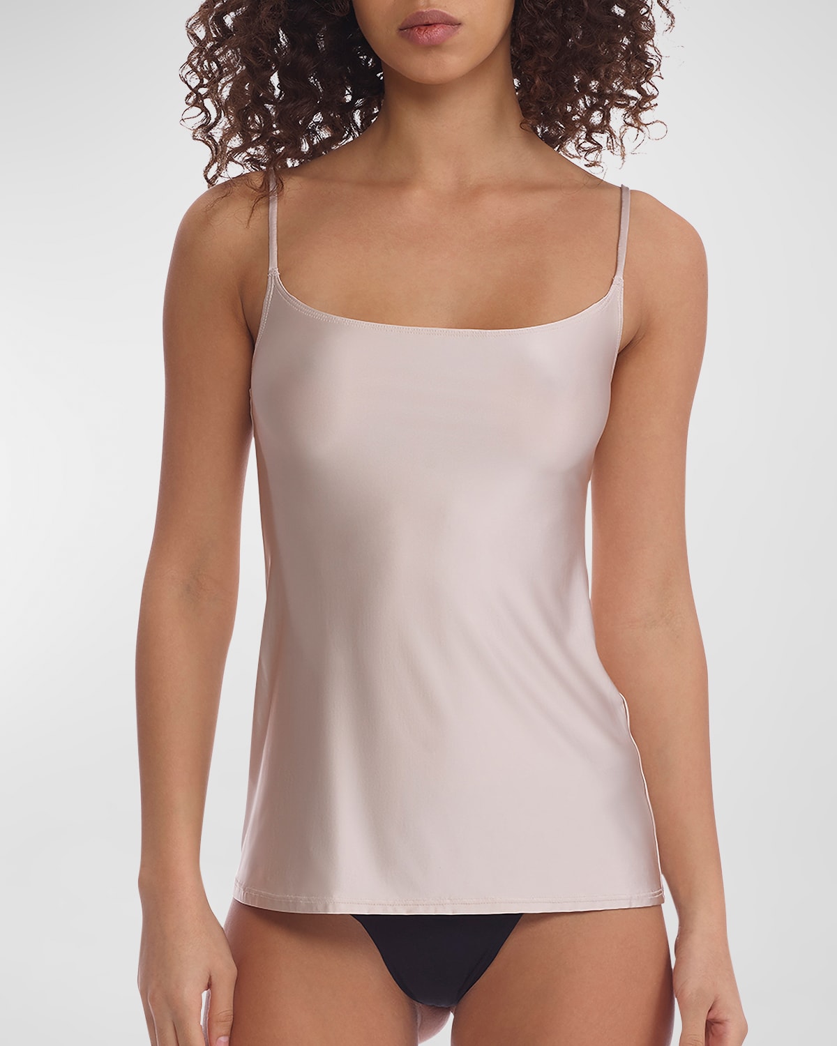 COMMANDO SCOOP-NECK FAUX SILK CAMI