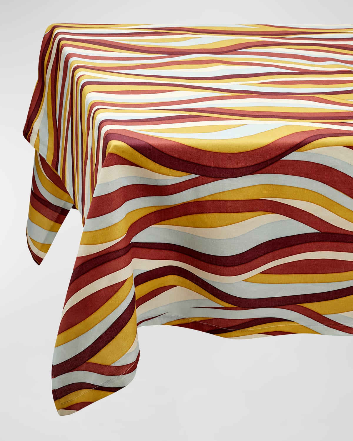 L'objet Landscape Multicolor Linen Sateen Tablecloth