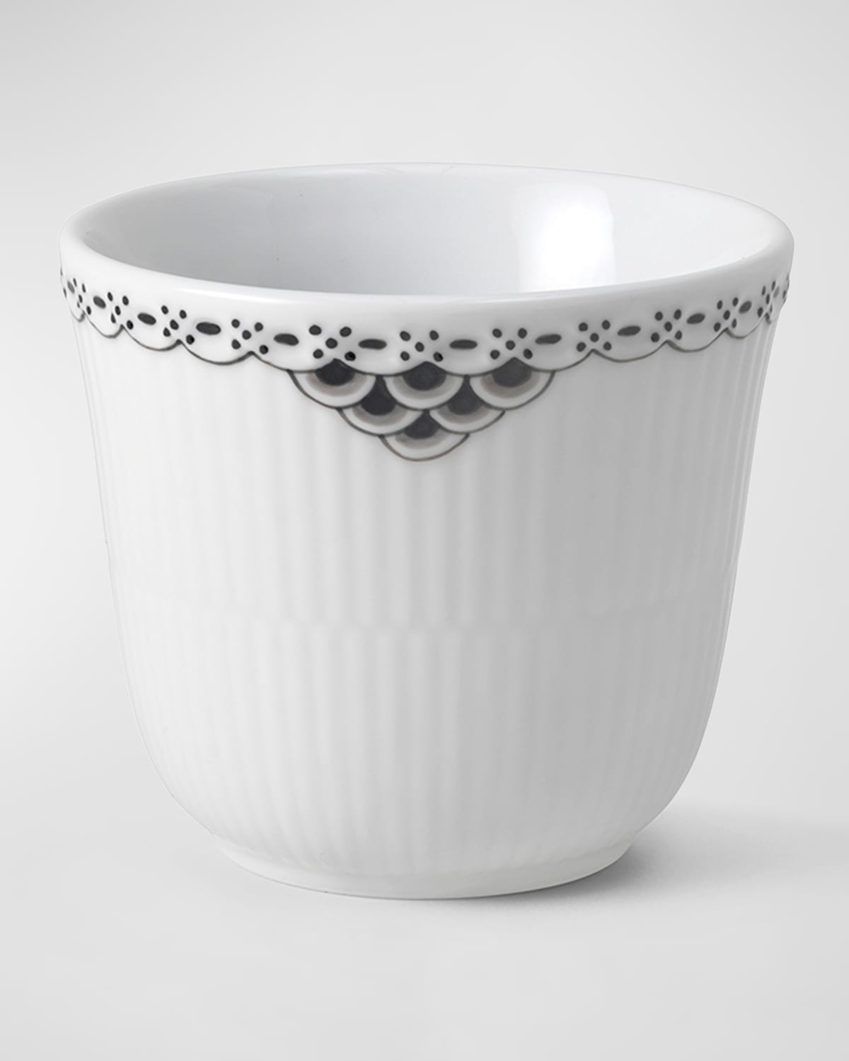 Royal Copenhagen Black Lace Thermal Cup In Multi