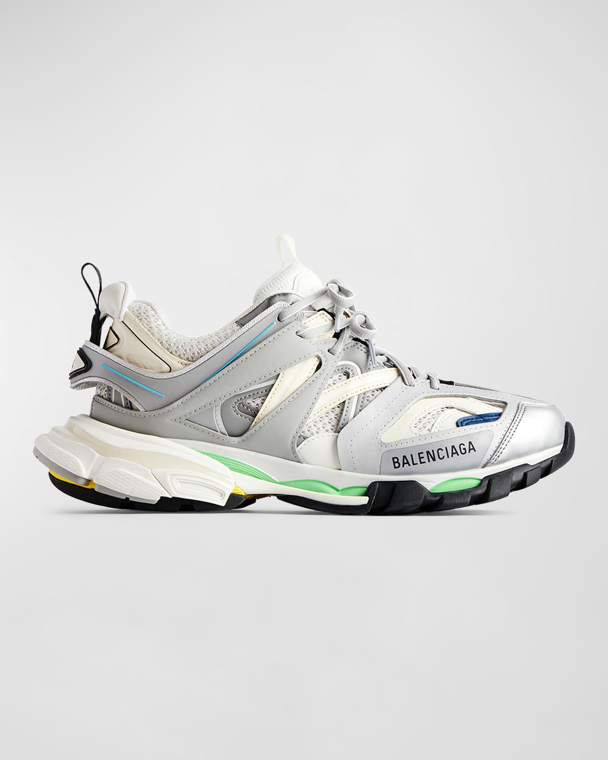 Shop Balenciaga Track Sneaker In Grey/blue/green