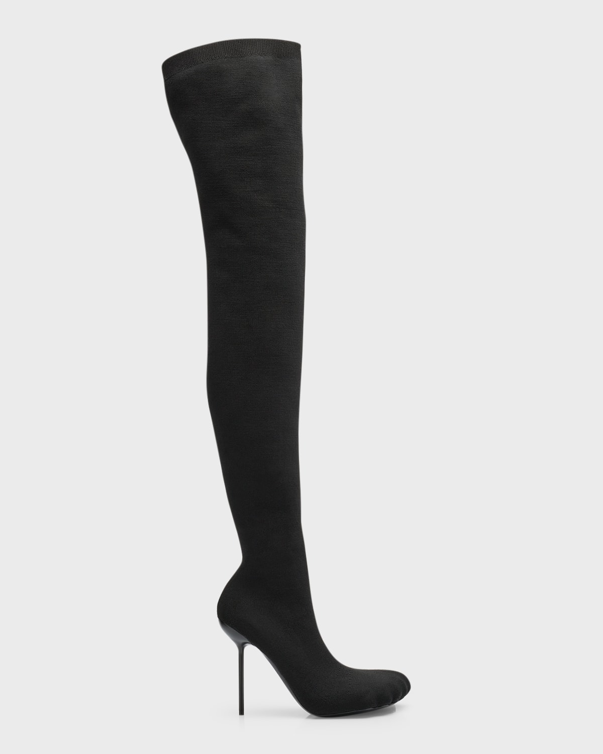 Shop Balenciaga Anatomic 110mm Over-the-knee Boots In 1000 Black